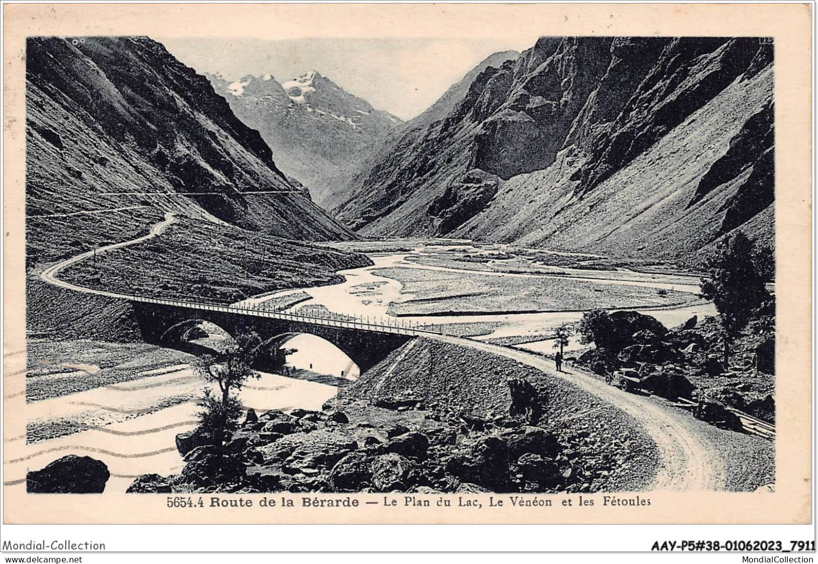 AAYP5-38-0414 - Route De LA BERARDE- Le Plan Du Lac - Le Veneon Et Les Fetoules - Bourg-d'Oisans