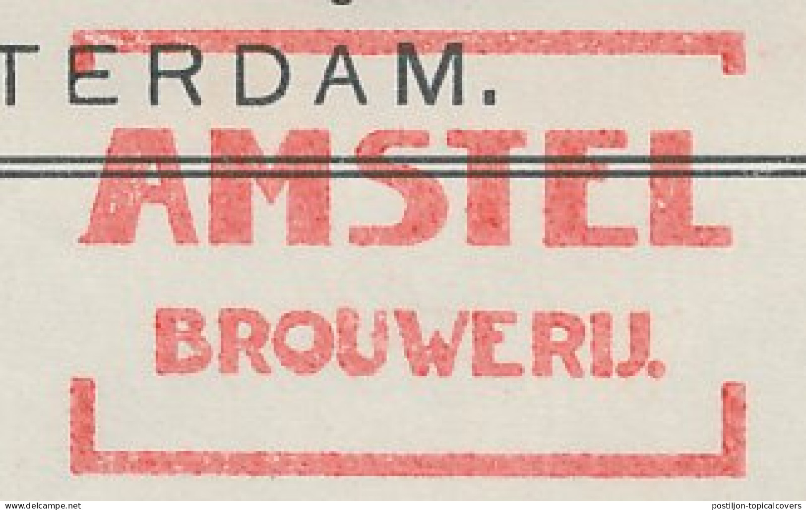 Meter Cover Netherlands 1933 Beer Brewery - De Amstel - Vins & Alcools