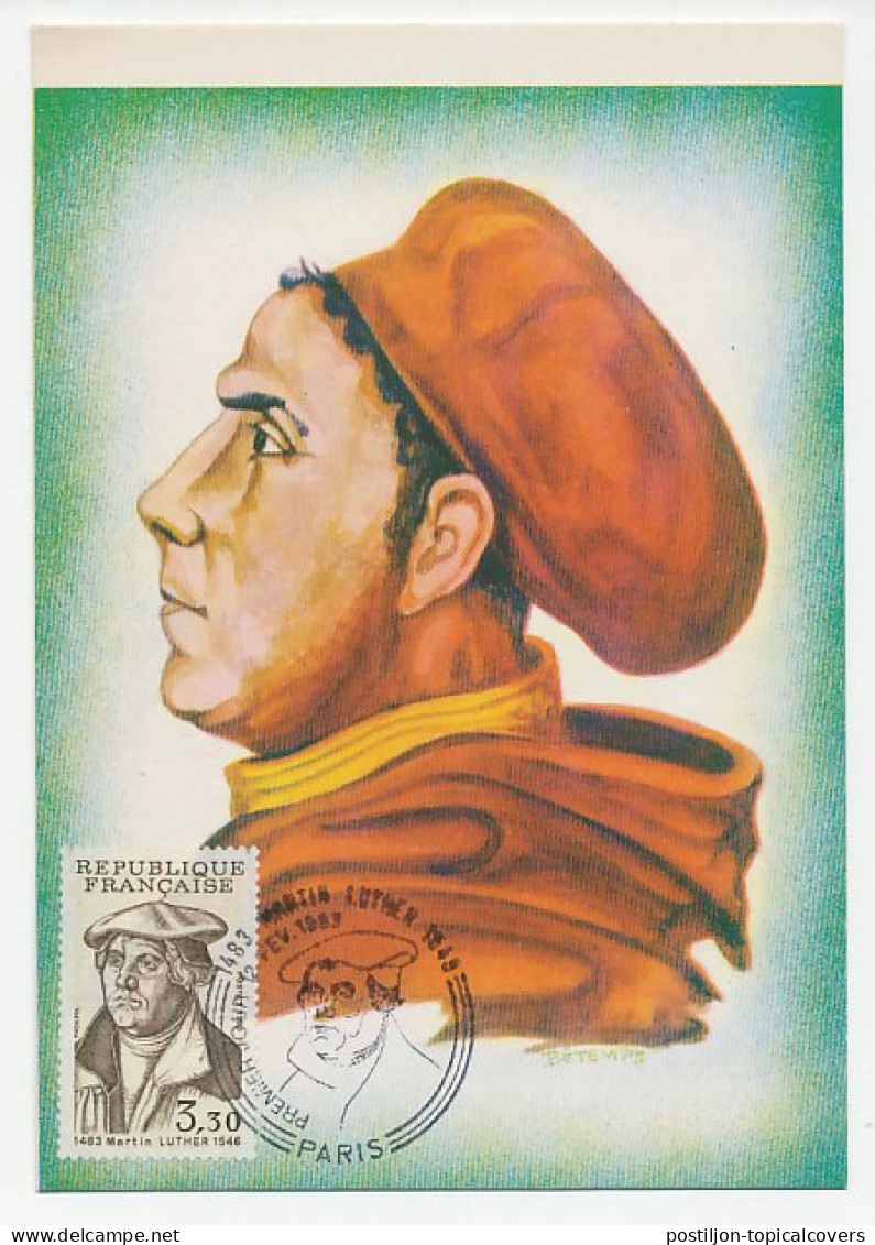 Maximum Card France 1983 Martin Luther - Other & Unclassified