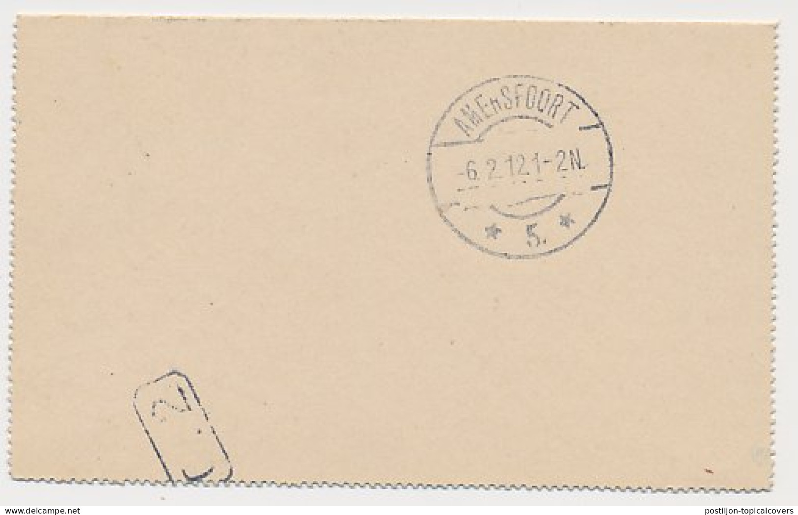 Postblad G. 14 Heerde - Amersfoort 1912 - Postal Stationery