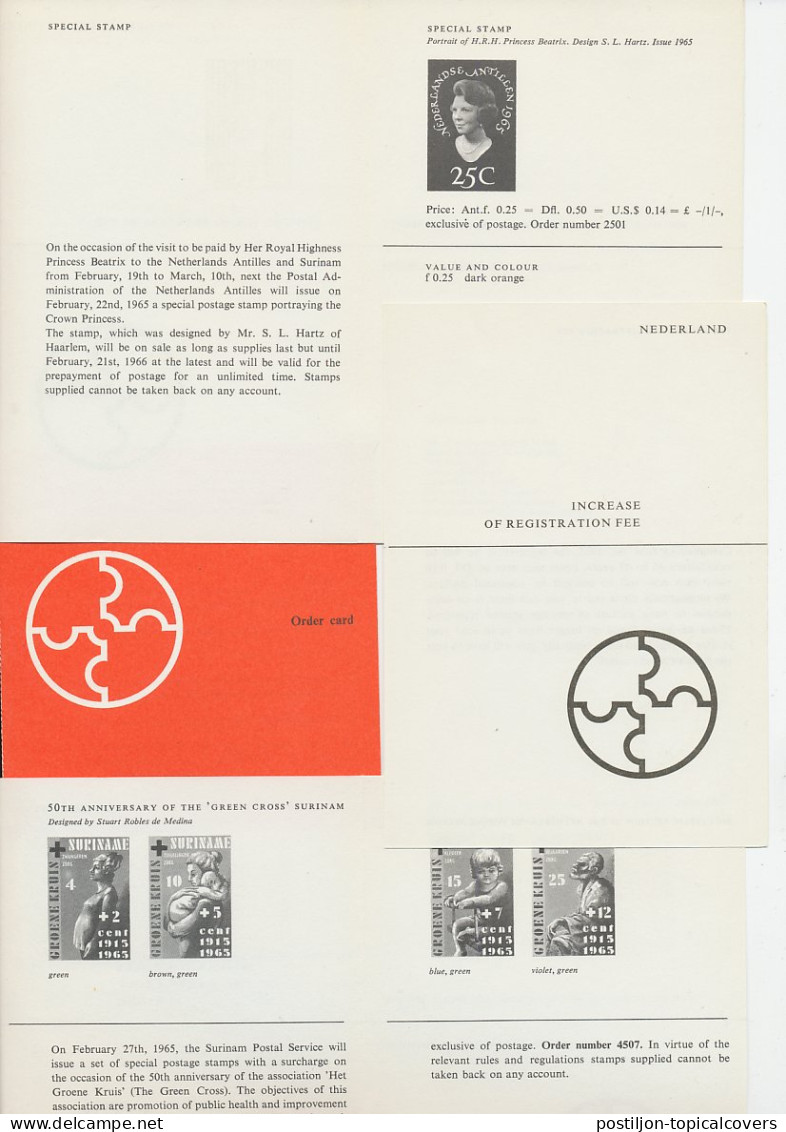 PTT Introductiefolder ( Engels ) Em. Suriname 1964 + Andere - Unclassified