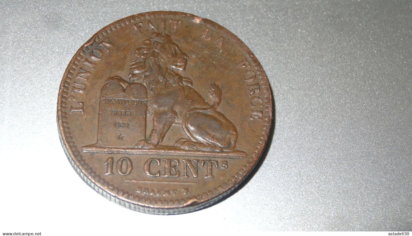 BELGIQUE Belle 10 Centimes 1833  .............. BJ-7 - 10 Cent