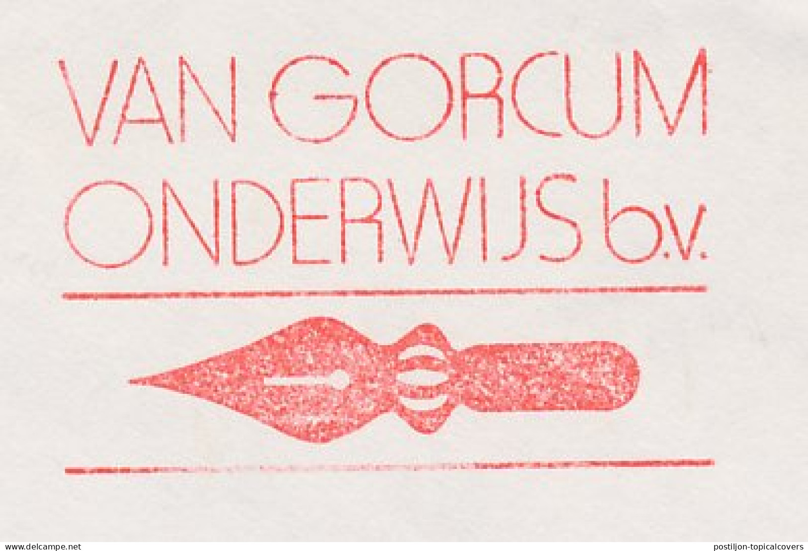Meter Cover Netherlands 1981 Dip Pen - Fountain Pen - Assen - Non Classés