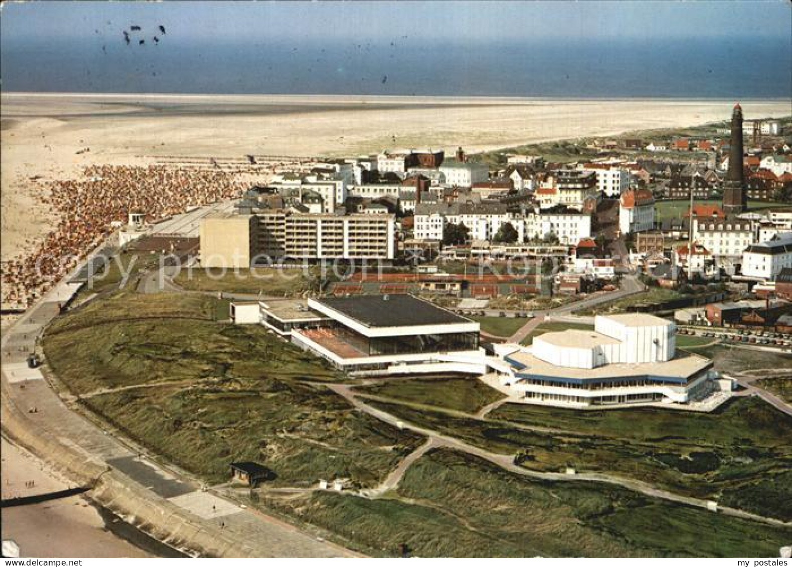 72503918 Borkum Nordseebad Fliegeraufnahme Borkum - Borkum