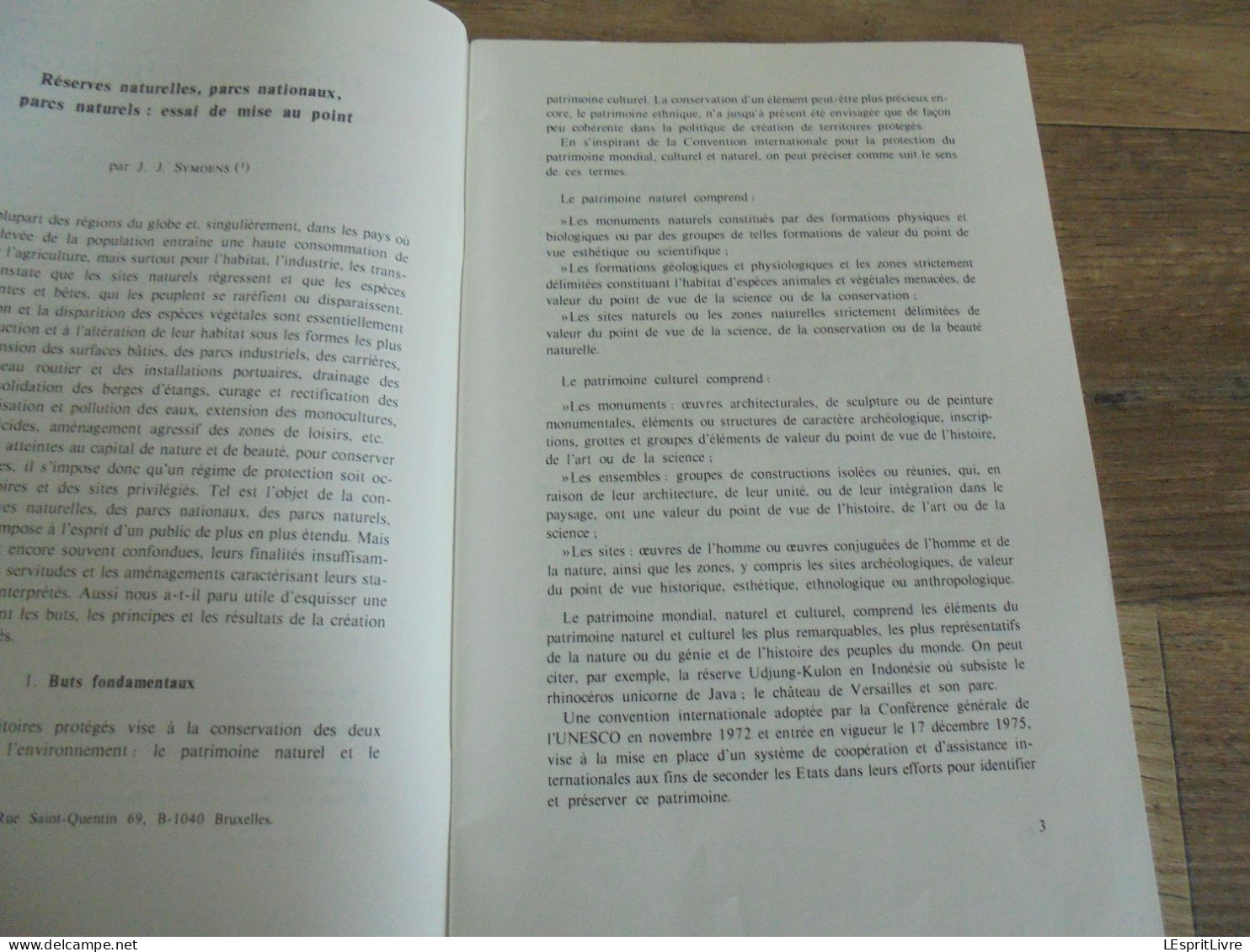 LES NATURALISTES BELGES N° 1  Année 1979 Régionalisme Réserve Naturelle Parcs Nationaux Hydrobiologie Seychelles - Belgique