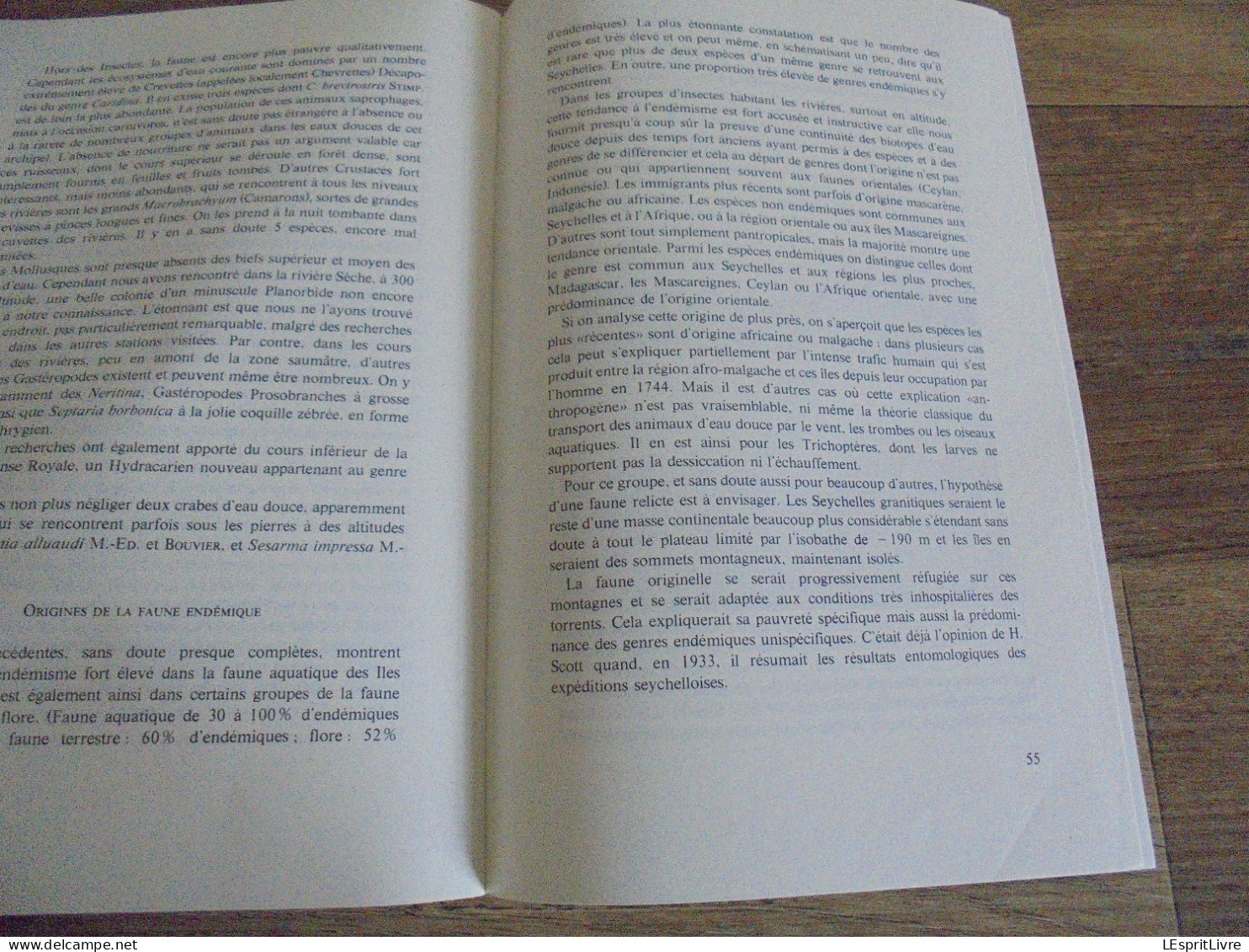 LES NATURALISTES BELGES N° 1  Année 1979 Régionalisme Réserve Naturelle Parcs Nationaux Hydrobiologie Seychelles