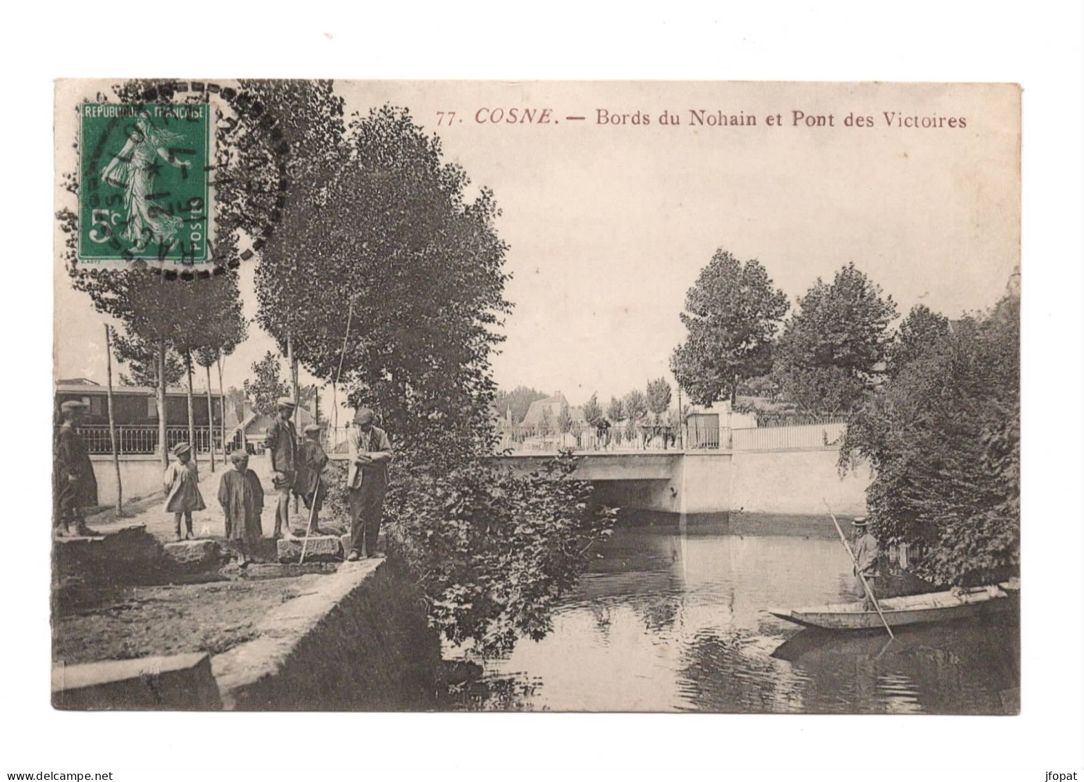 58 NIEVRE - COSNE Bords Du Nohain Et Pont Des Victoires - Cosne Cours Sur Loire