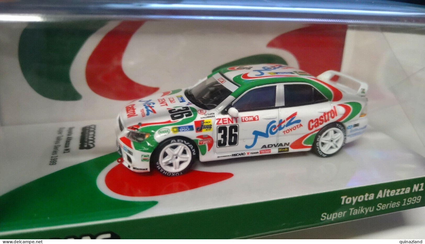 Tarmac 1999 Toyota Altezza #36 N1 Super Taikyu Series, White/green - Other & Unclassified