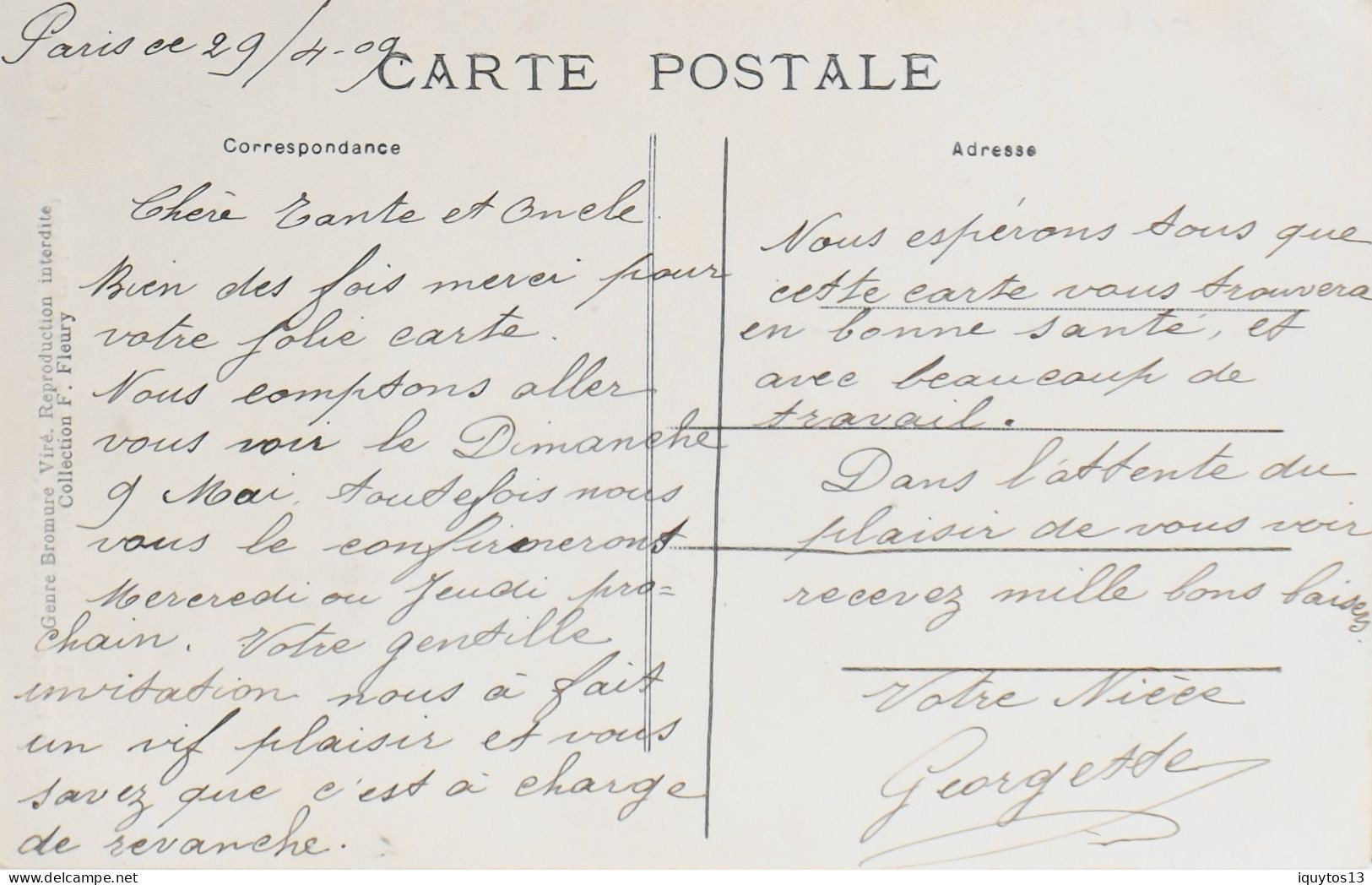 CPA. [75] > TOUT PARIS > N° 1734 - Le Chateau De La Reine Blanche Aux Gobelins - (XIIIe Arrt.) - 1909 - Coll. F. Fleury - Arrondissement: 13