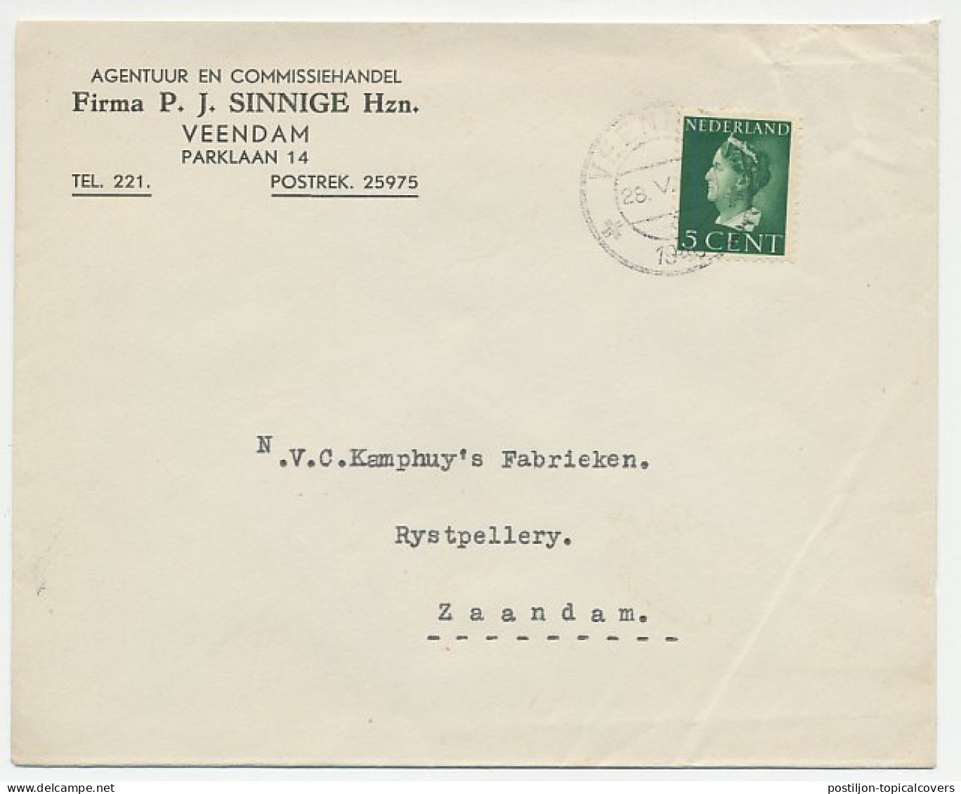 Firma Envelop Veendam 1940 - Commissiehandel - Unclassified