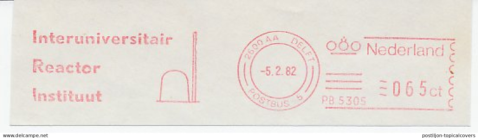 Meter Cut Netherlands 1982 Inter-university Reactor Institute - Nuclear - Other & Unclassified