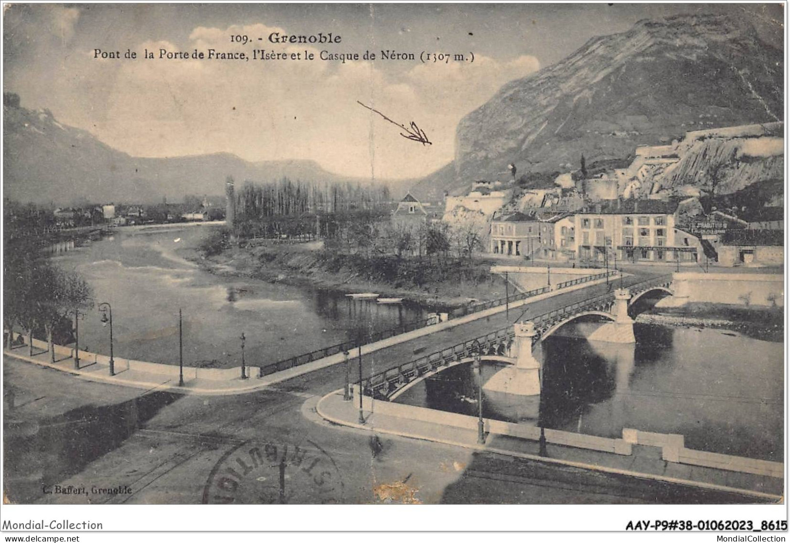 AAYP9-38-0766 - GRENOBLE - Pont De La Porte De France - L'Isere Et Le Casque De NéRon - Grenoble