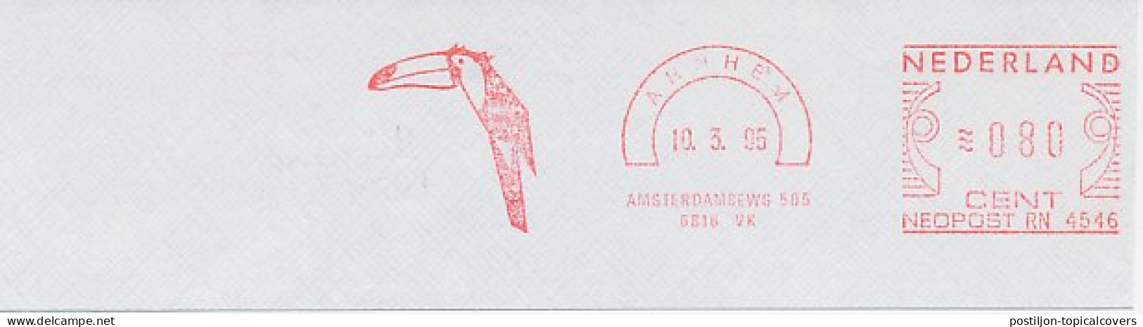 Meter Cut Netherlands 1995 Bird - Toucan - Sonstige & Ohne Zuordnung