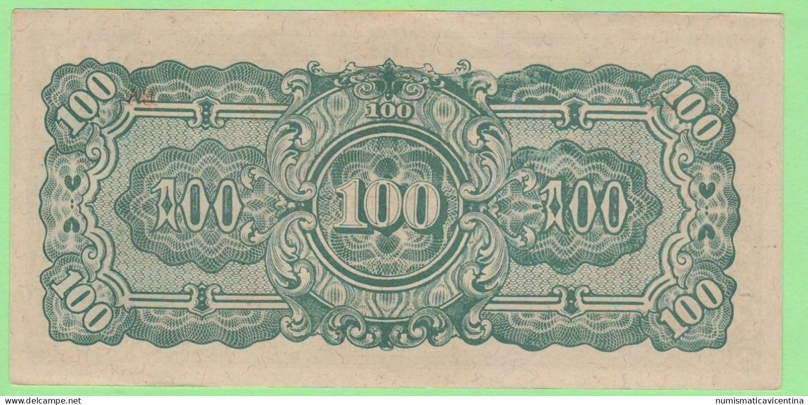 Myanmar 100 RUPEES 1941 / 1942 Birmania Occupazione Giapponese Japanse Occupation War Currency - Myanmar