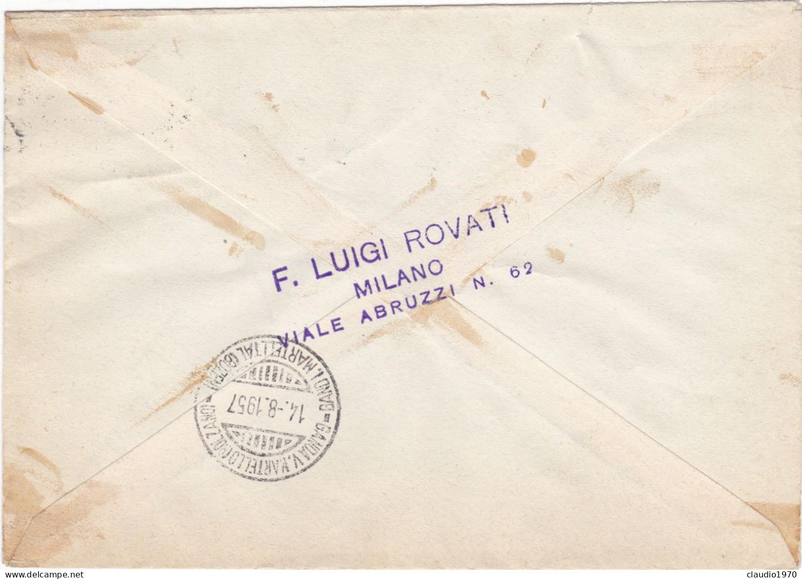REPUBBLICA - ITALIA -  MILANO - VIAGGIATA PER MARTELLO (BZ) - 1957 - Other & Unclassified
