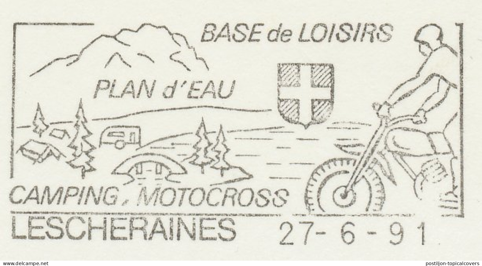 Card / Postmark France 1991 Motocross - Motor - Moto