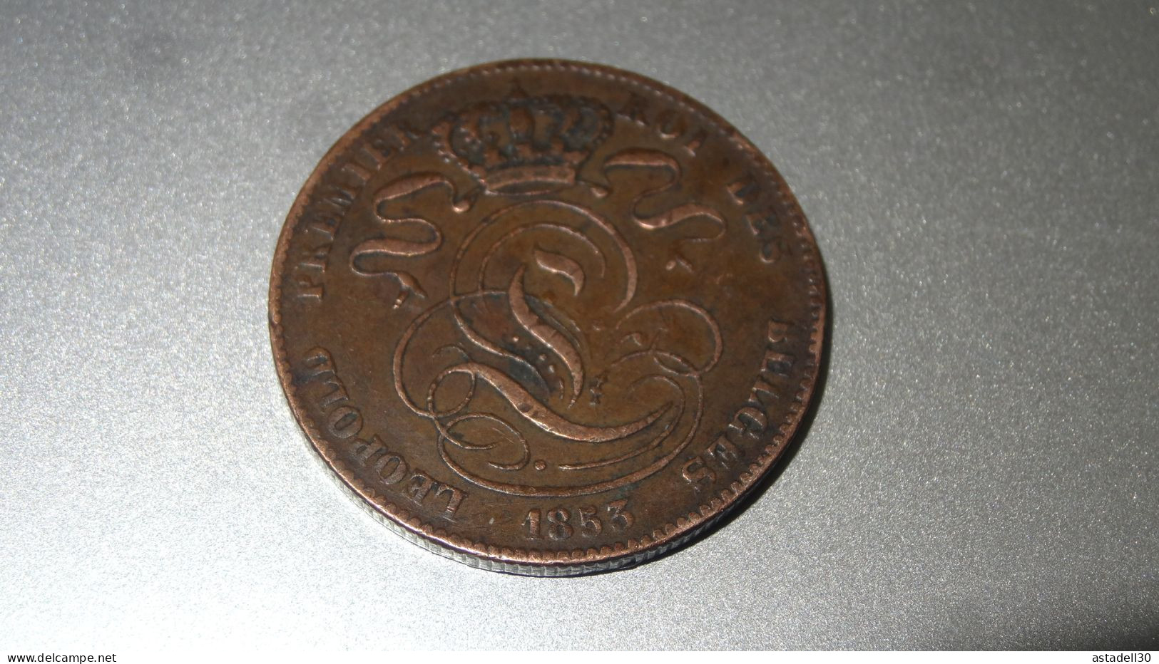 BELGIQUE Belle 5 Centimes 1853  .............. BJ-8 - 5 Cents