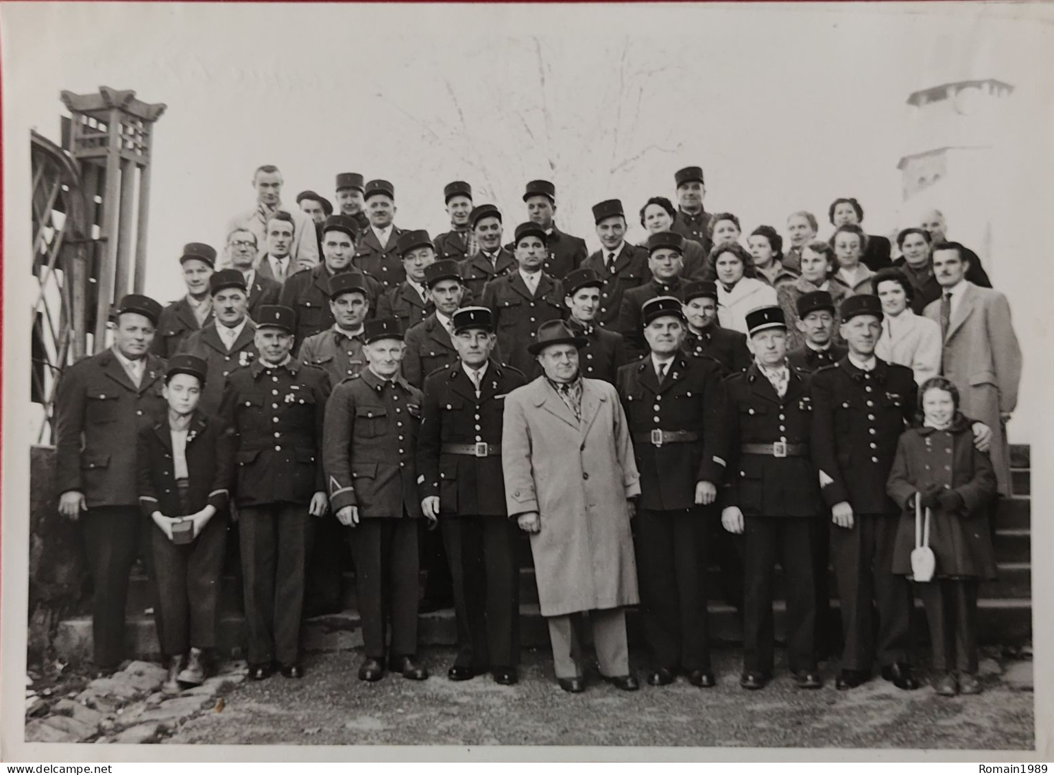 Neris Les Bains Photo Sapeurs Pompiers 1956 - Neris Les Bains