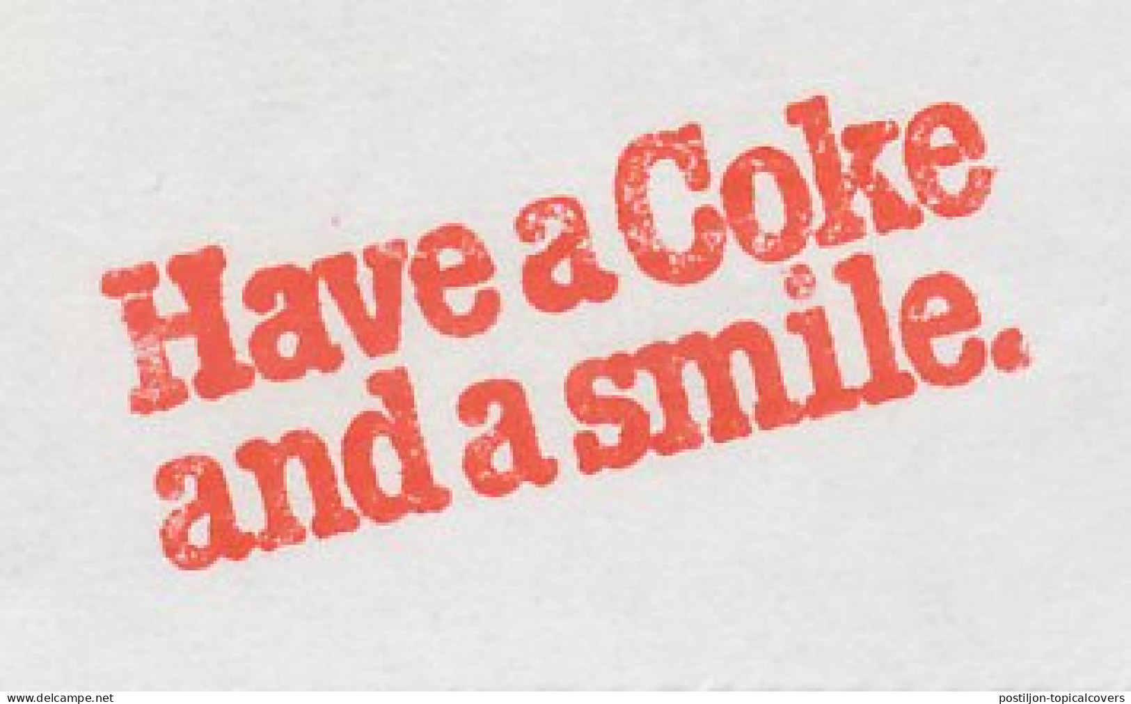 Meter Cut Netherlands 1982 Coca Cola - Have A Coke And A Smile - Autres & Non Classés