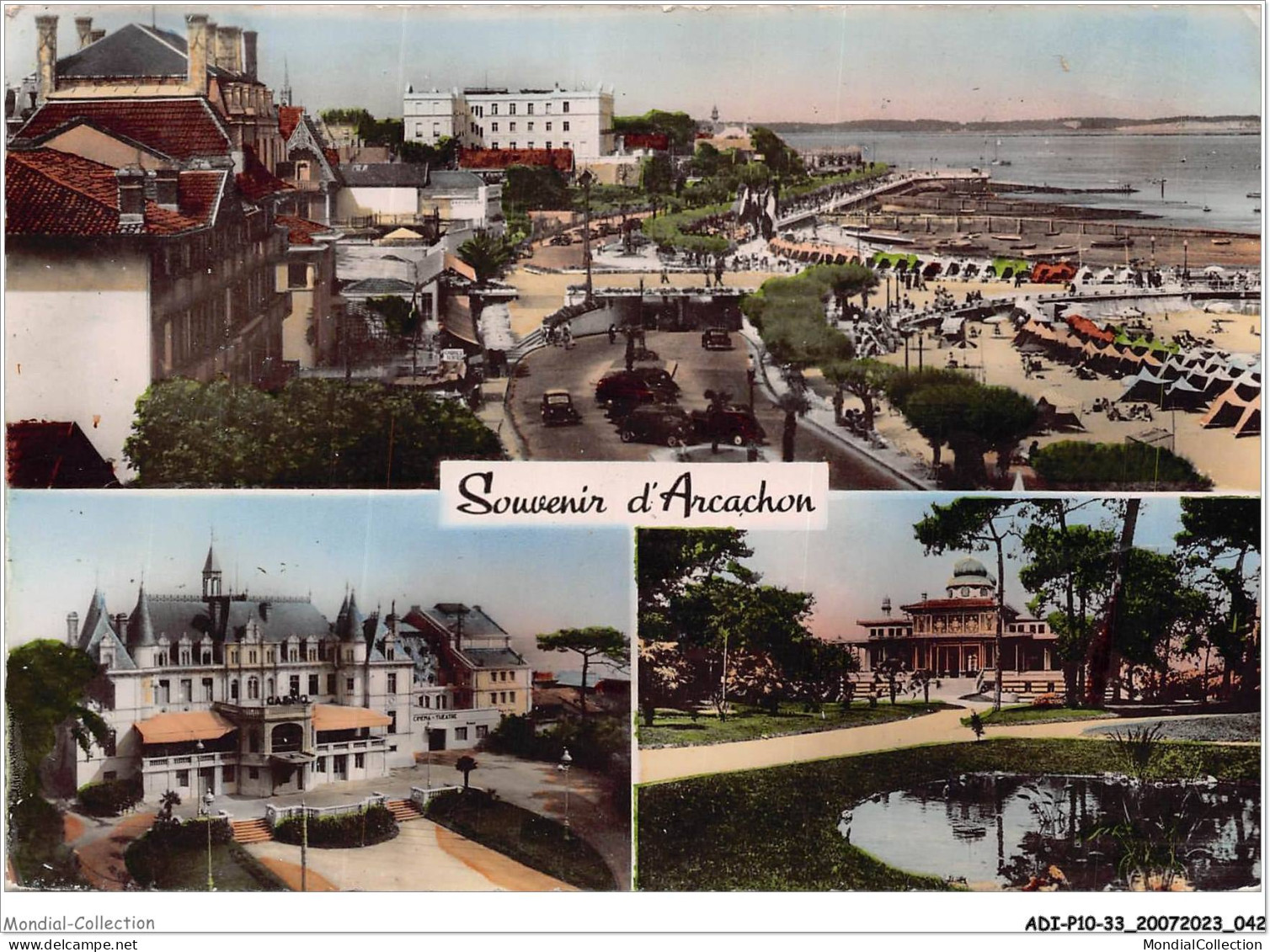 ADIP10-33-0871 - Souvenir De ARCACHON - Promenade Du Bord De Mer Et Plage - Casino De La Plage - Casino Mauresque  - Arcachon