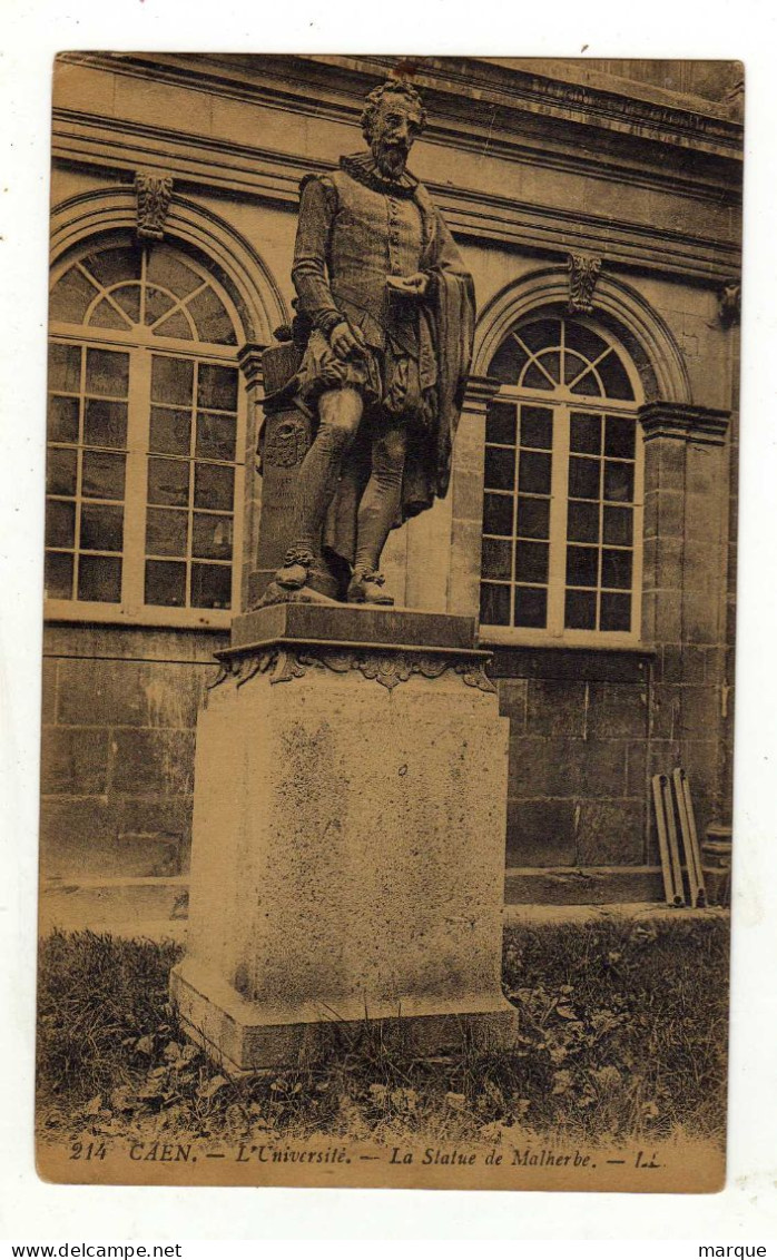 Cpa N° 214 CAEN L'Université La Statue De Malherbe - Caen