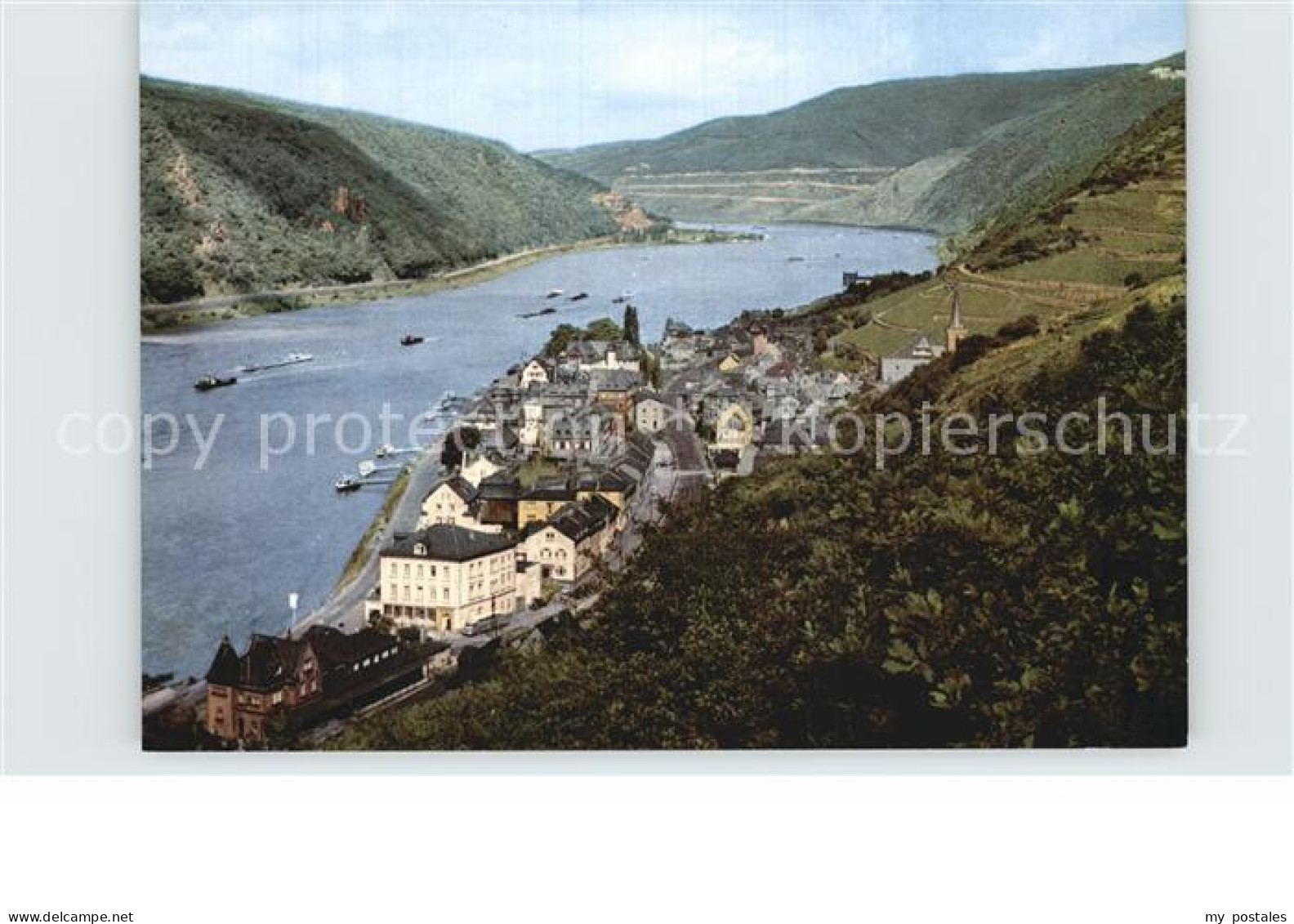 72503816 Assmannshausen Fliegeraufnahme Rheinpartie Assmannshausen - Ruedesheim A. Rh.