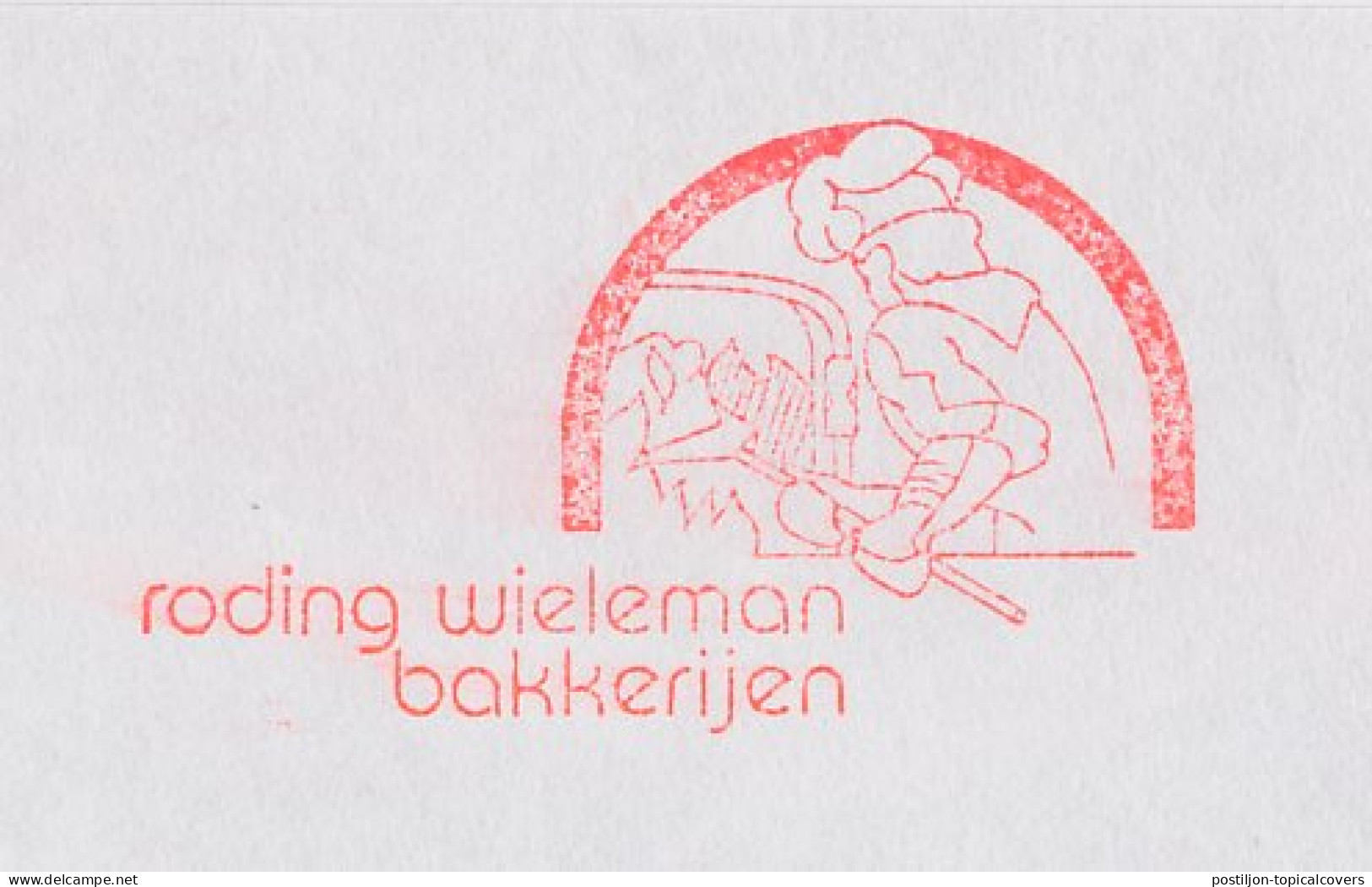 Meter Cover Netherlands 1990 Baker - Bakery - Arnhem - Levensmiddelen