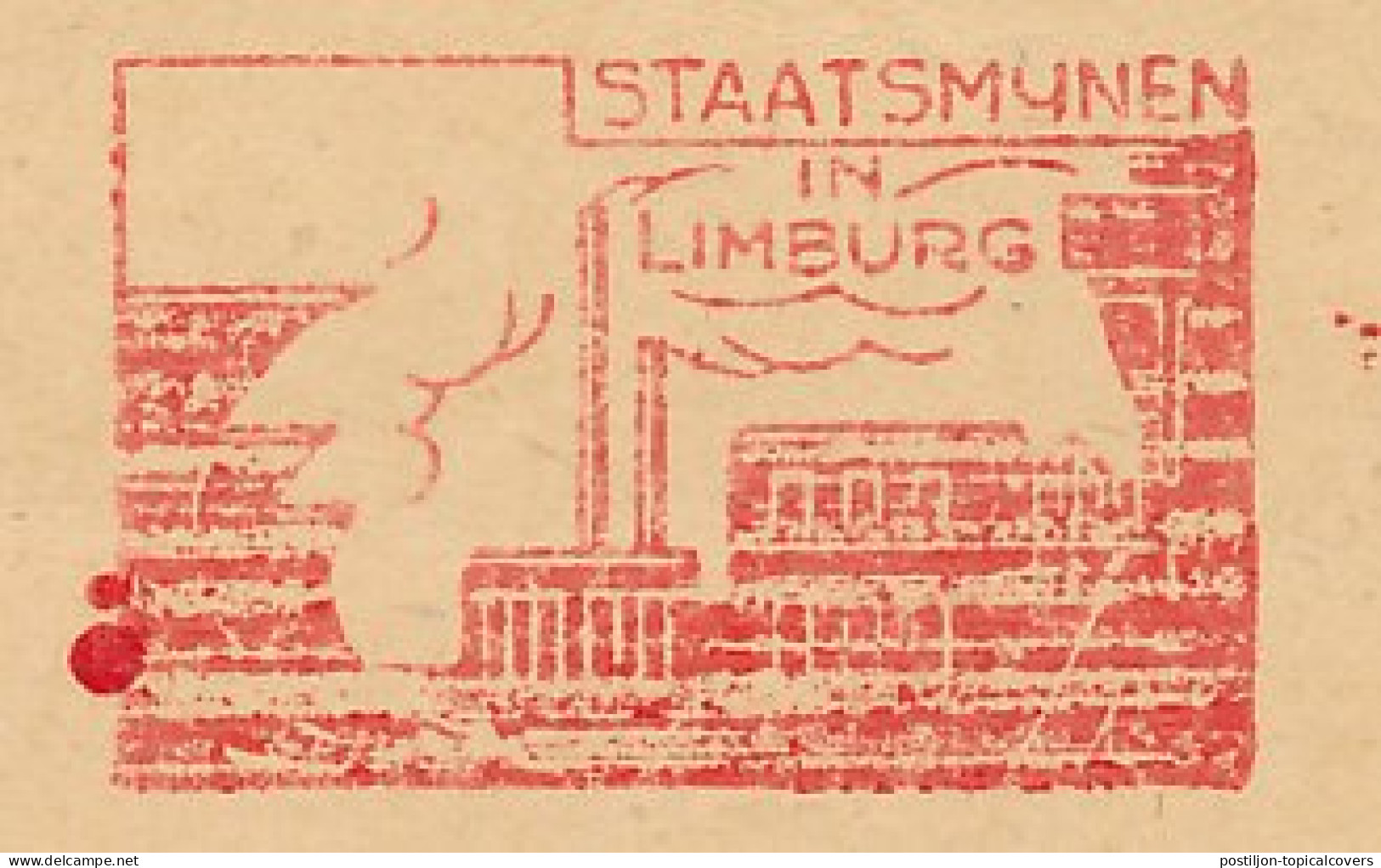Meter Card Netherlands 1950 Coal Mine - State Mine - Cooling Towers - Treebeek - Sonstige & Ohne Zuordnung