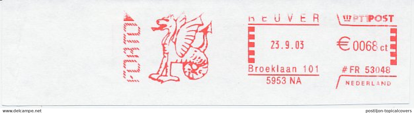 Meter Cut Netherlands 2003 Dragon - Mitologia