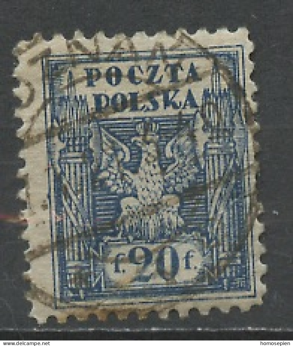 Pologne - Poland - Polen 1919 Y&T N°163 - Michel N°105 (o) - 20f Aigle National - Used Stamps