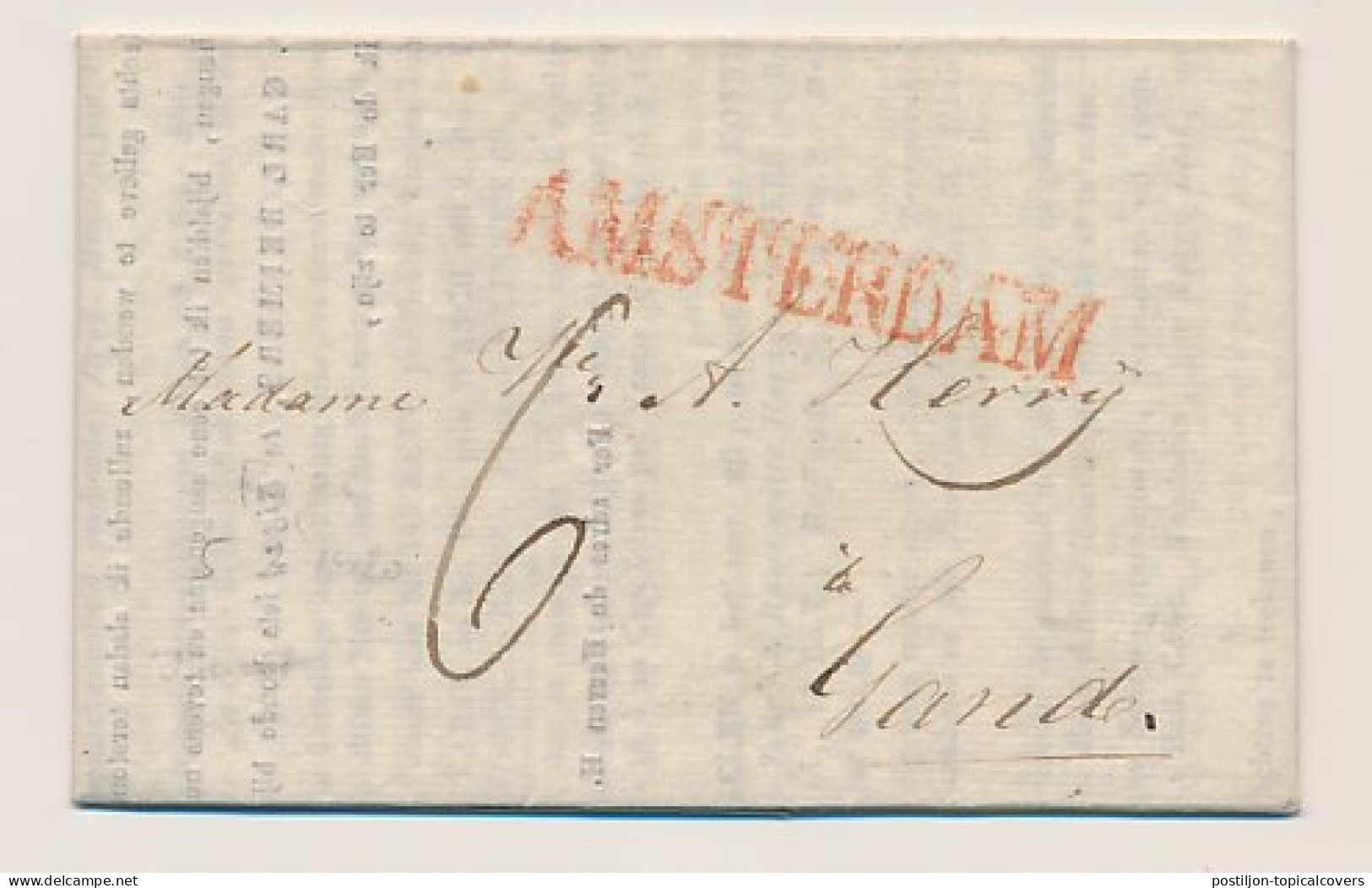 Riga - AMSTERDAM - Gent 1820 - ...-1852 Prephilately