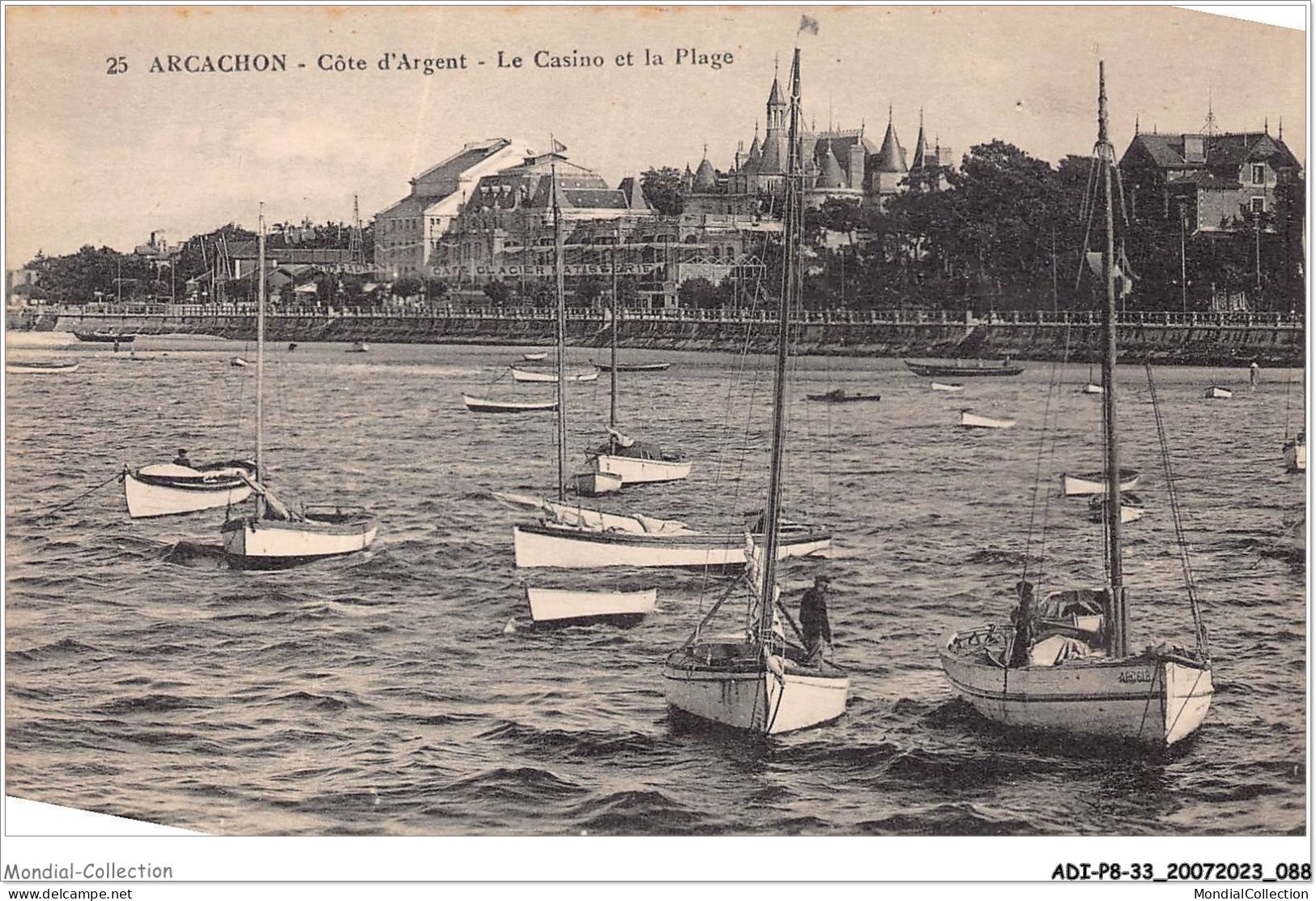 ADIP8-33-0683 - ARCACHON - Le Casino Et La Plage  - Arcachon