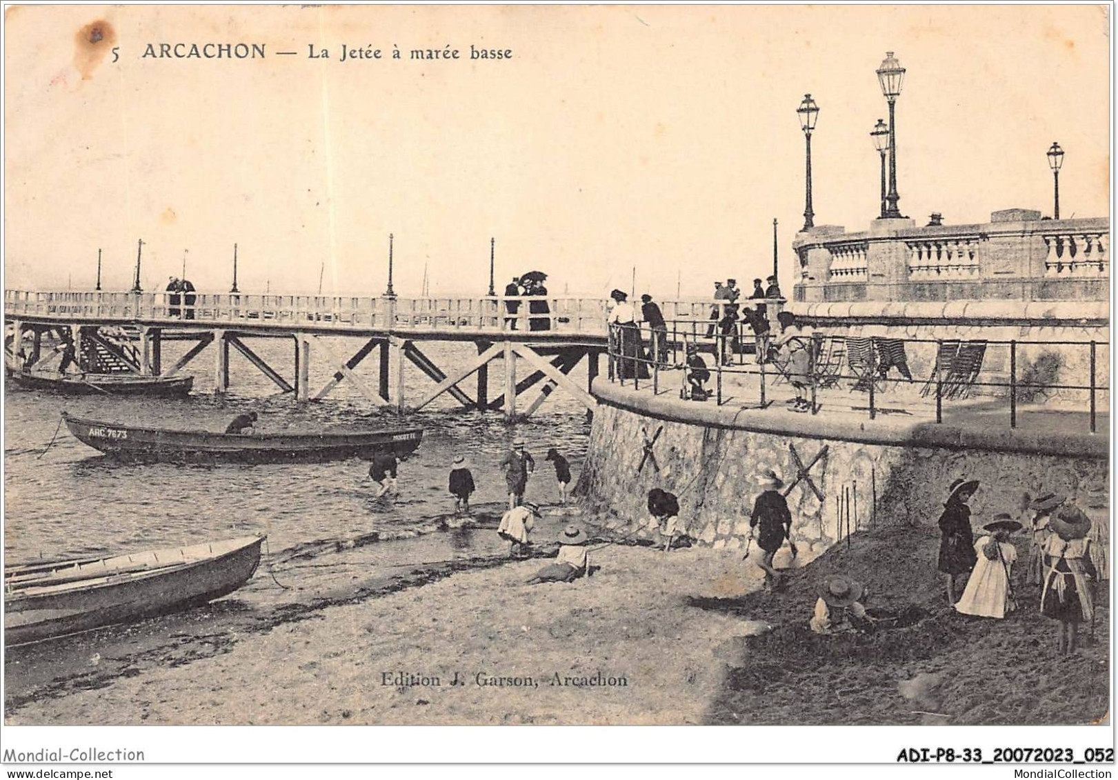 ADIP8-33-0665 - ARCACHON - La Jetée à Marée Basse  - Arcachon