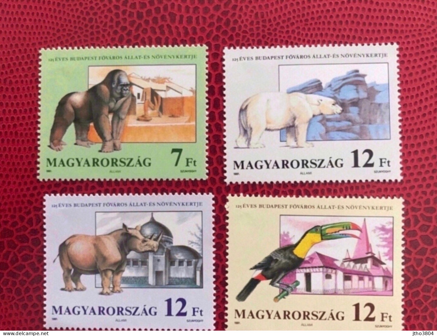 HONGRIE 1991 4v Neuf ** MNH YT 3317 / 3320 Toucan  Mammifère Mammal Mamífero Saügetier HUNGARY UNGARN MAGYAR UNGHERIA - Sonstige & Ohne Zuordnung