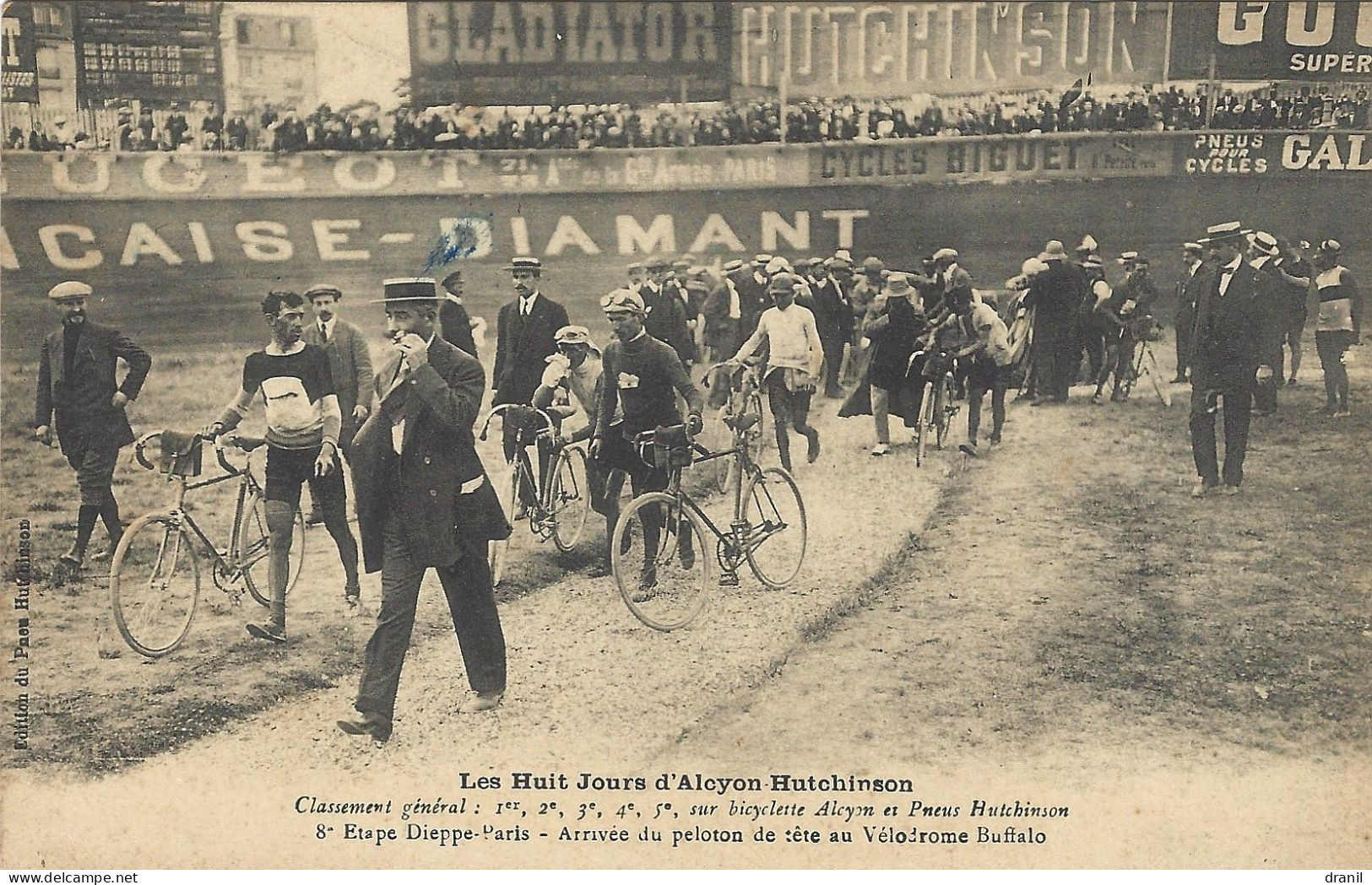 CPA - Cyclisme - Les Huit Jours D'Alcyon Hutchinson 8e Etape - Dieppe - Paris - Cycling