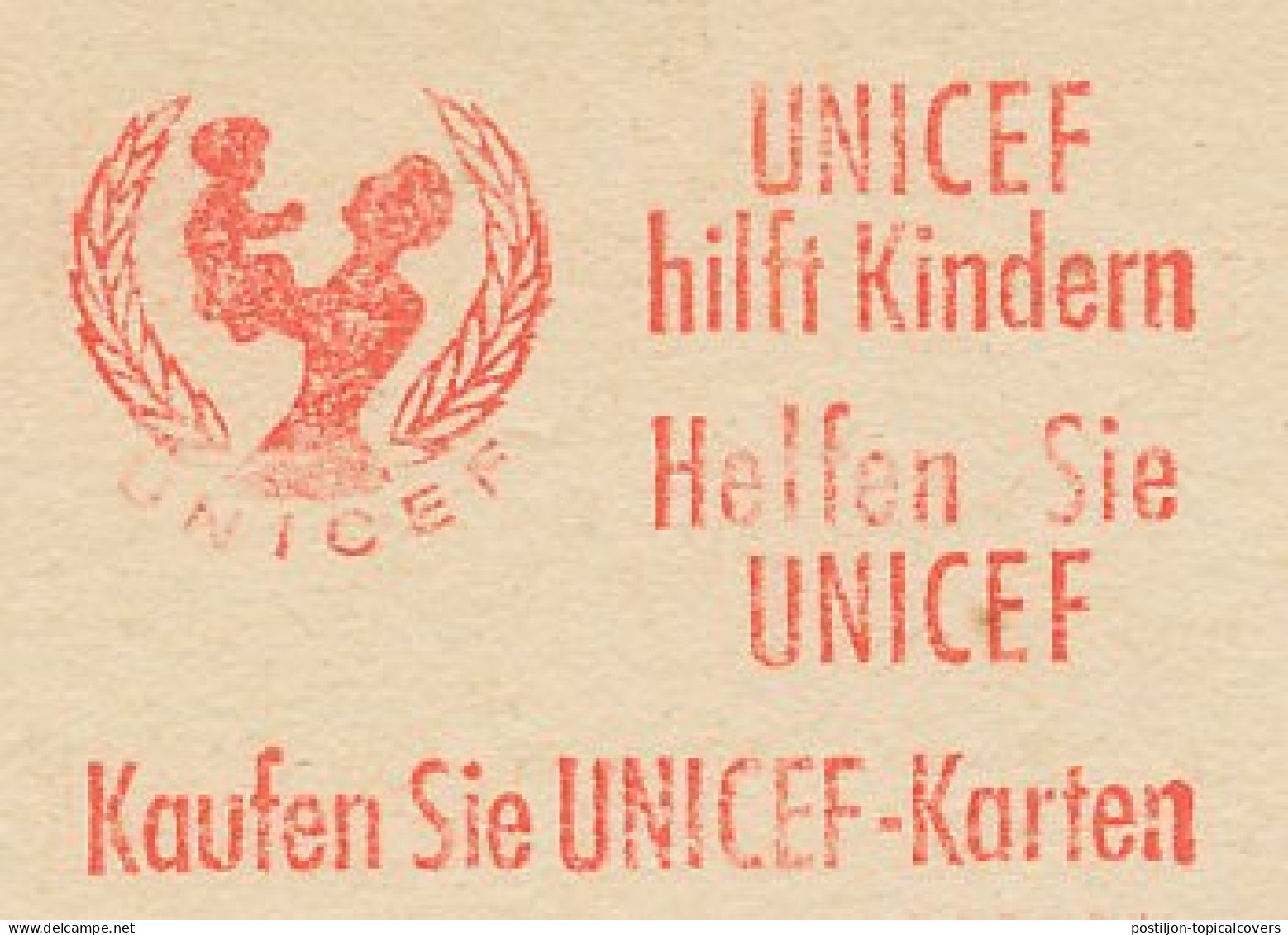 Meter Cut Germany 1970 UNICEF - ONU