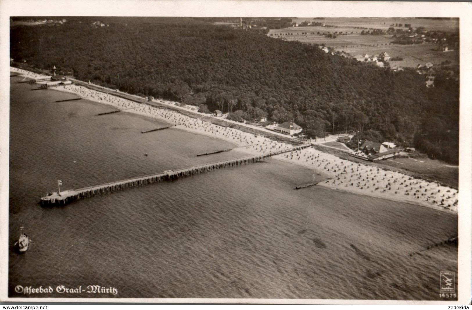 E8783 - Graal Müritz - Seebrücke Luftbild Luftaufnahme - Fliegeraufnahme RLM Klinke & Co - Graal-Müritz