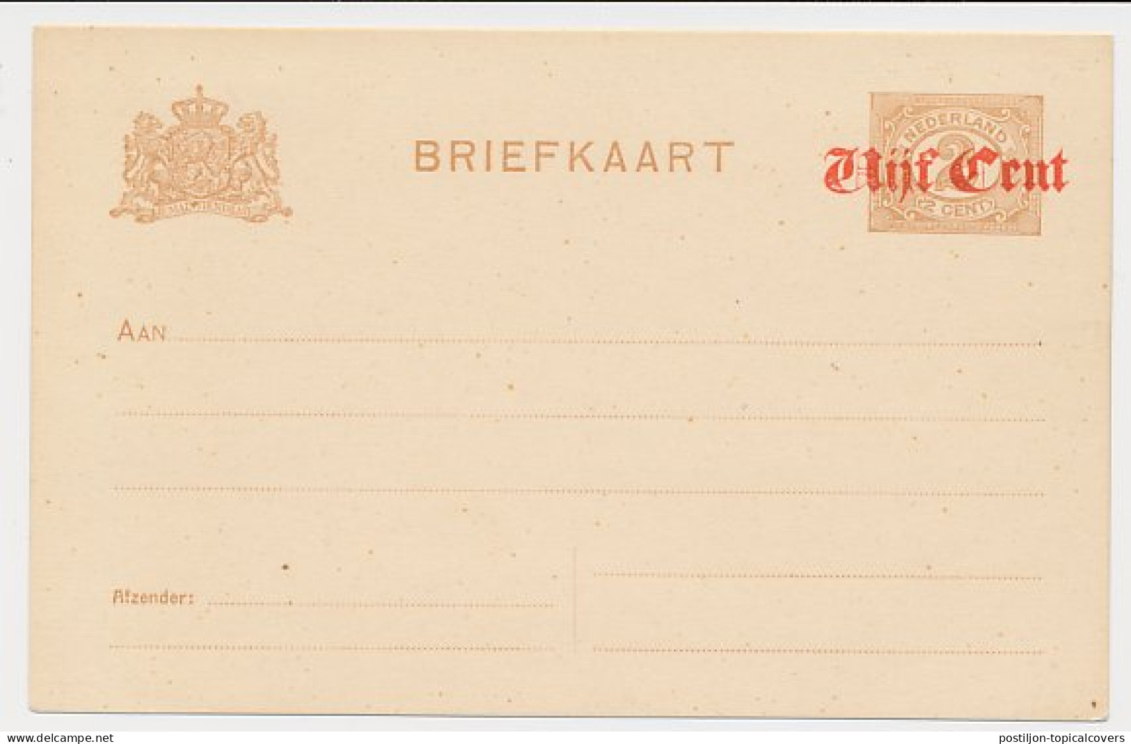 Briefkaart G. 107 A II - Postal Stationery