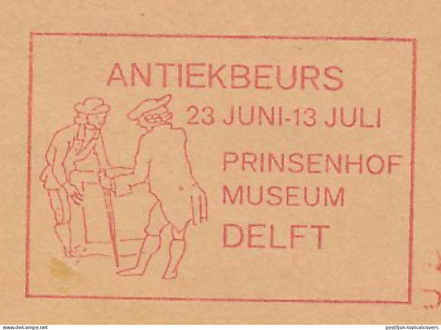 Meter Cover Netherlands 1966 Antique Fair - Prinsenhof Museum - Delft - Autres & Non Classés