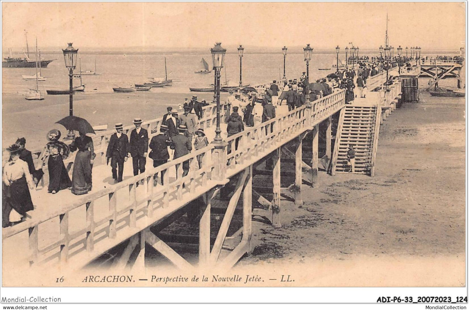 ADIP6-33-0527 - ARCACHON - Perspective De La Nouvelle Jetée  - Arcachon