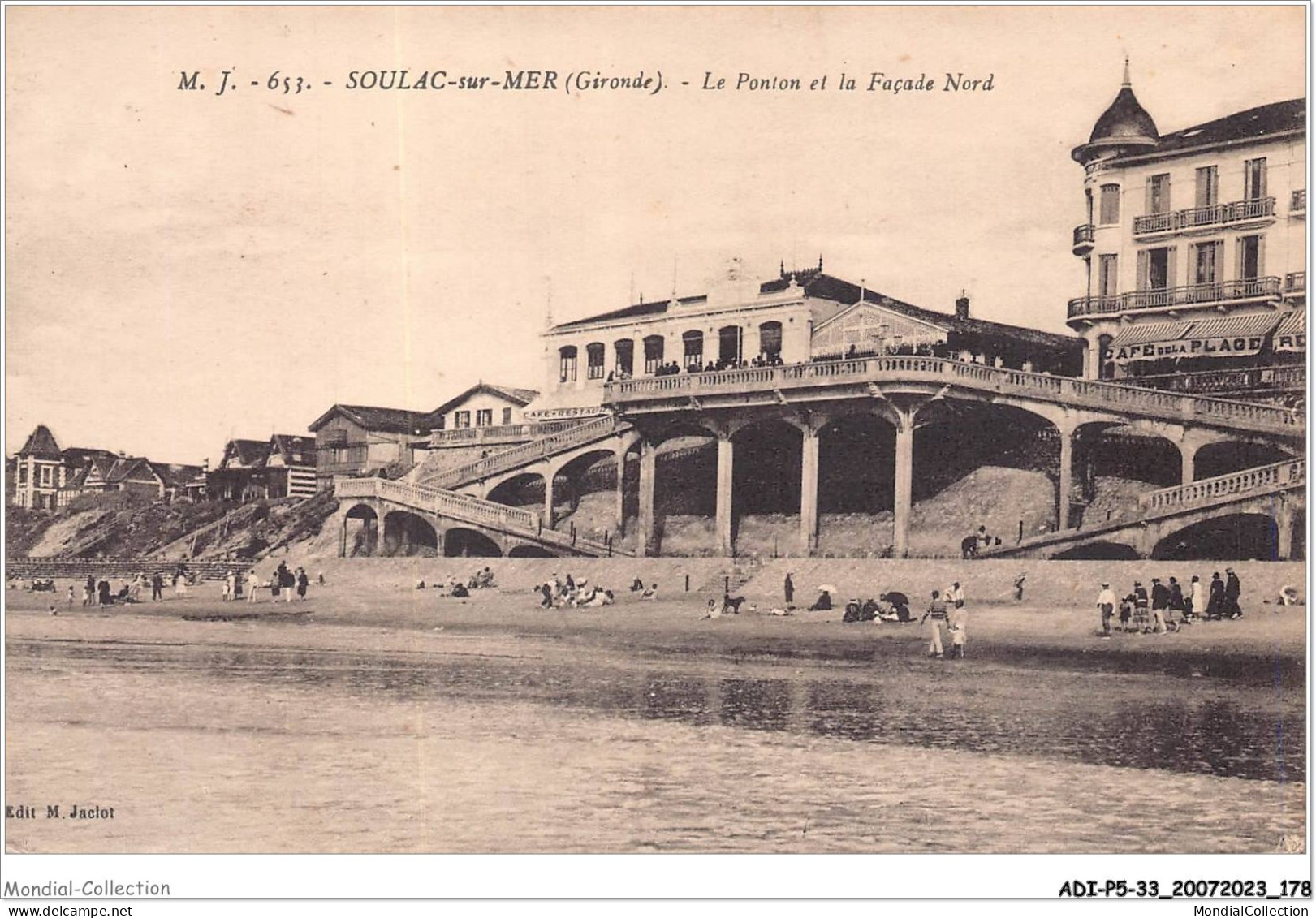 ADIP5-33-0464 - SOULAC-SUR-MER - Le Ponton Et La Façade Nord  - Soulac-sur-Mer