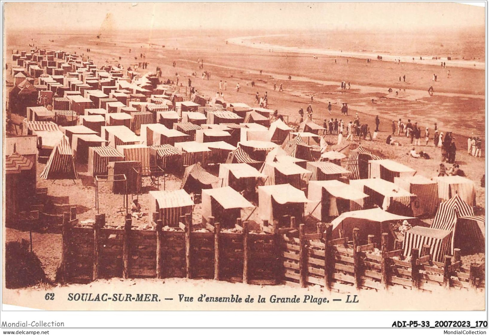 ADIP5-33-0460 - SOULAC-SUR-MER - Vue D'ensemble De La Grande Plage  - Soulac-sur-Mer