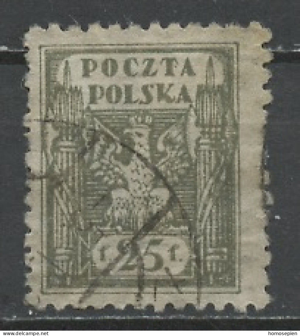 Pologne - Poland - Polen 1919 Y&T N°164 - Michel N°106 (o) - 25f Aigle National - Used Stamps