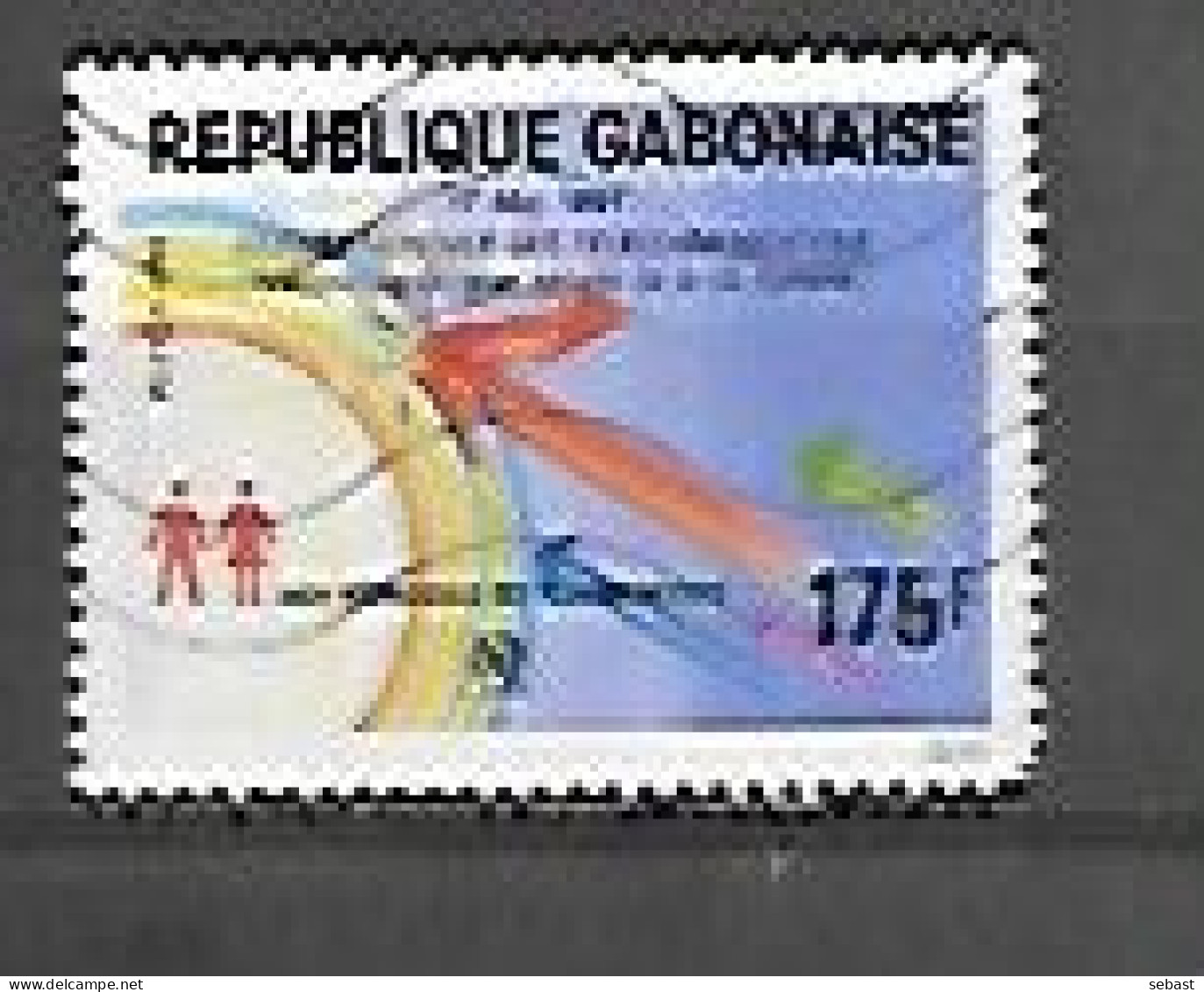 TIMBRE OBLITERE DU GABON DE  1991 N° MICHEL 1084 - Gabon (1960-...)