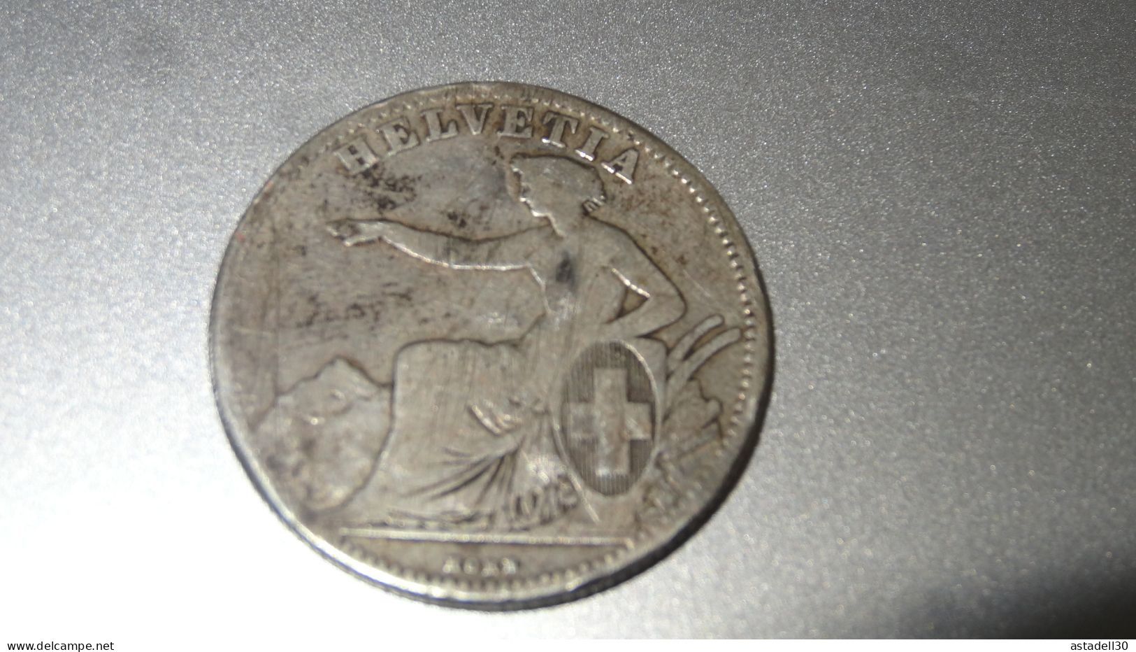 SUISSE, 2 Francs 1860 B  .............. BJ-10 - 2 Franken