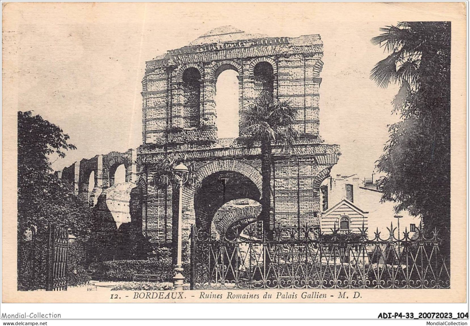ADIP4-33-0342 - BORDEAUX - Ruines Romaines Du Palais Gallien  - Bordeaux