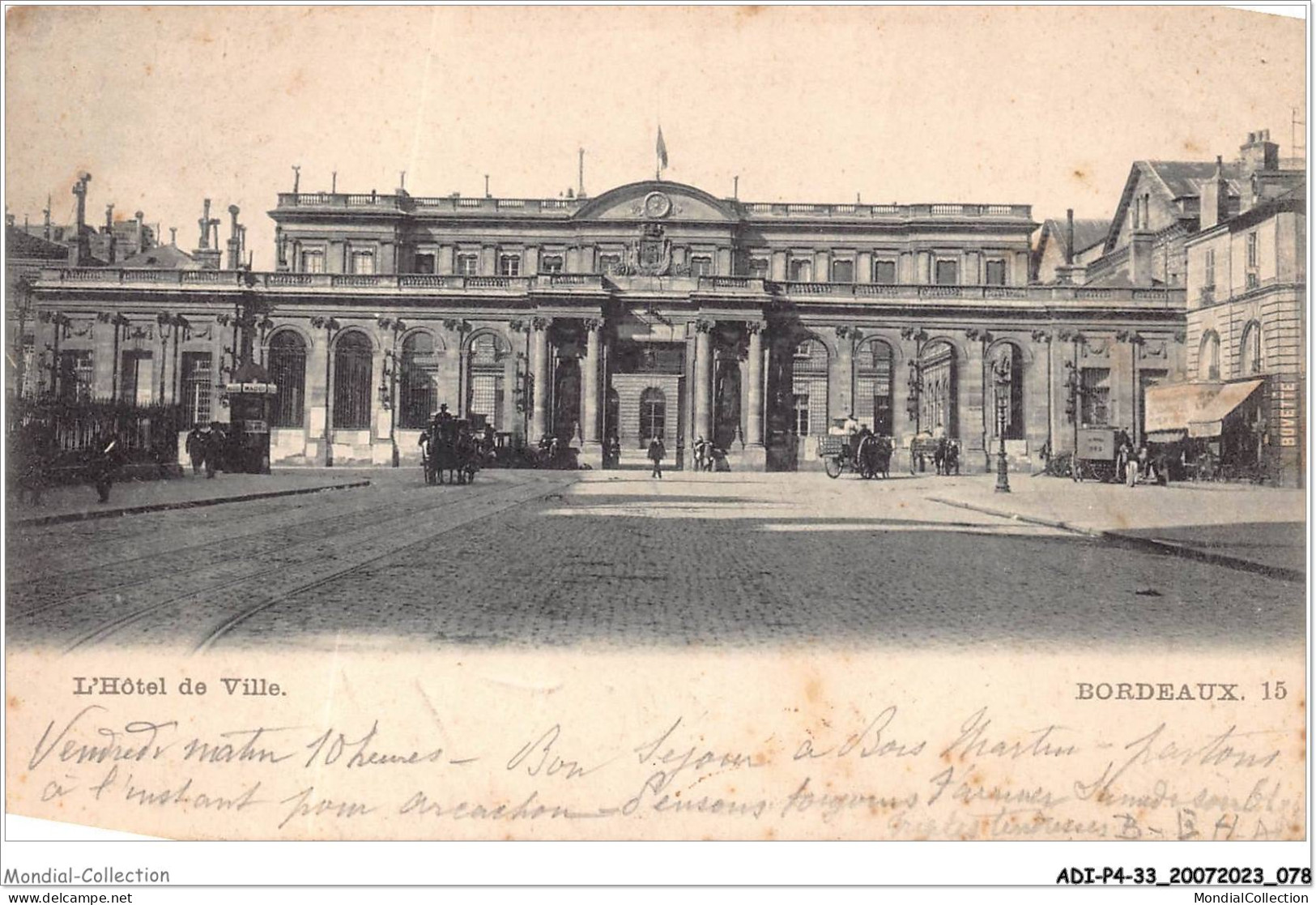 ADIP4-33-0329 - BORDEAUX - L'hôtel De Ville  - Bordeaux