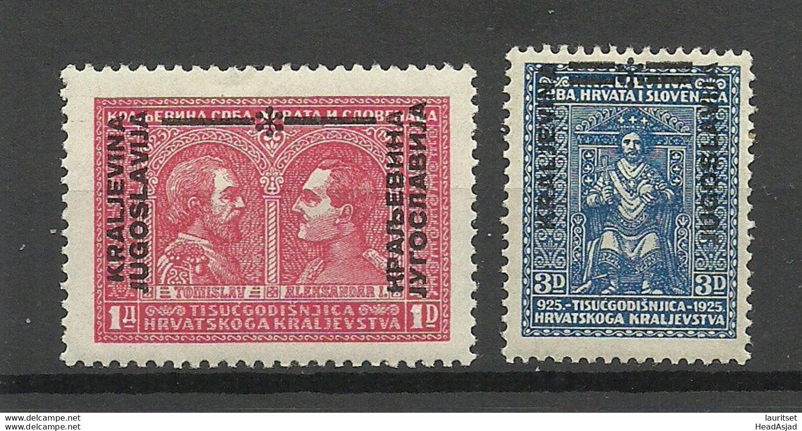 JUGOSLAVIJA Jugoslawien 1931 Michel 239 - 240 MNH - Unused Stamps