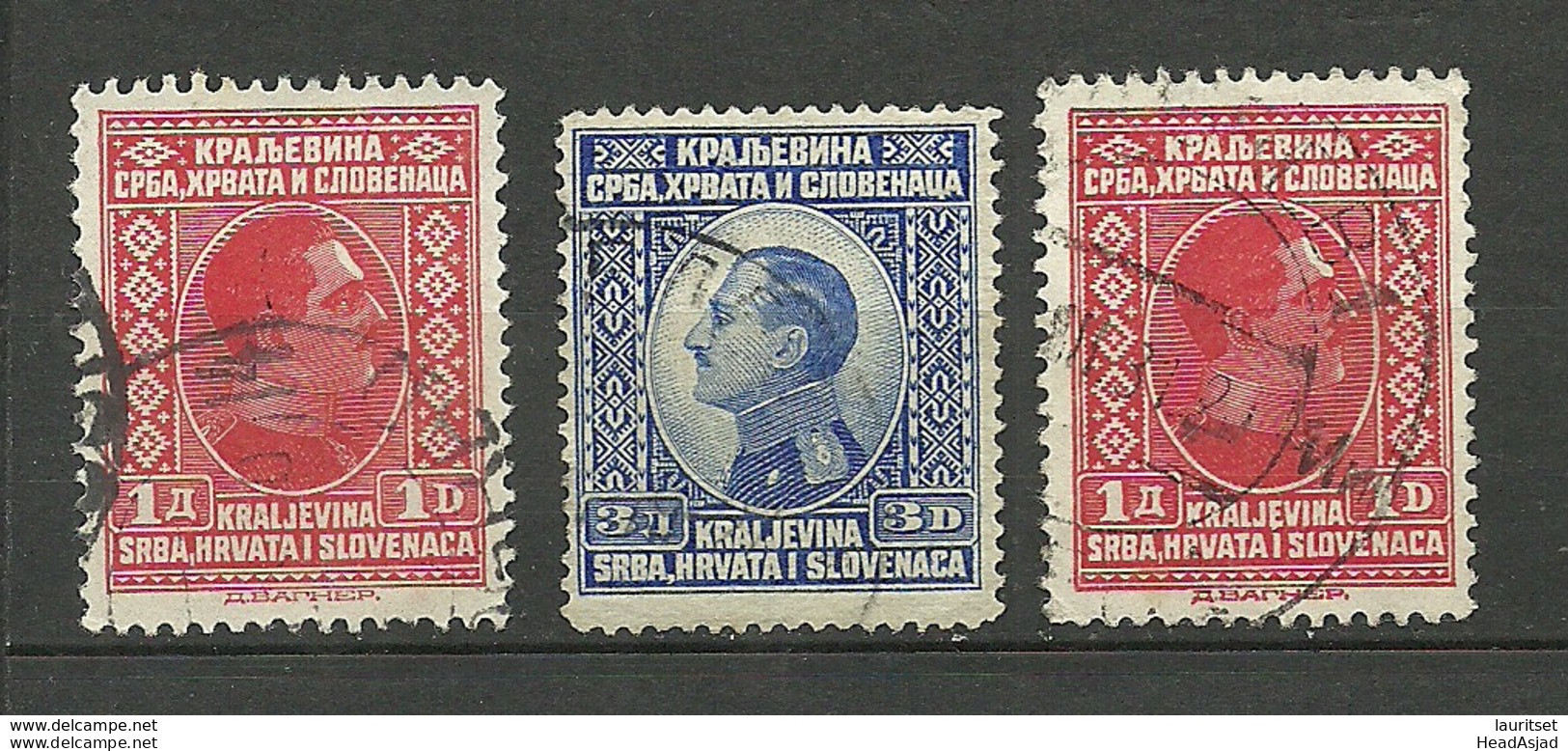 JUGOSLAVIJA 1924/26 Michel 180 & 190 O - Used Stamps