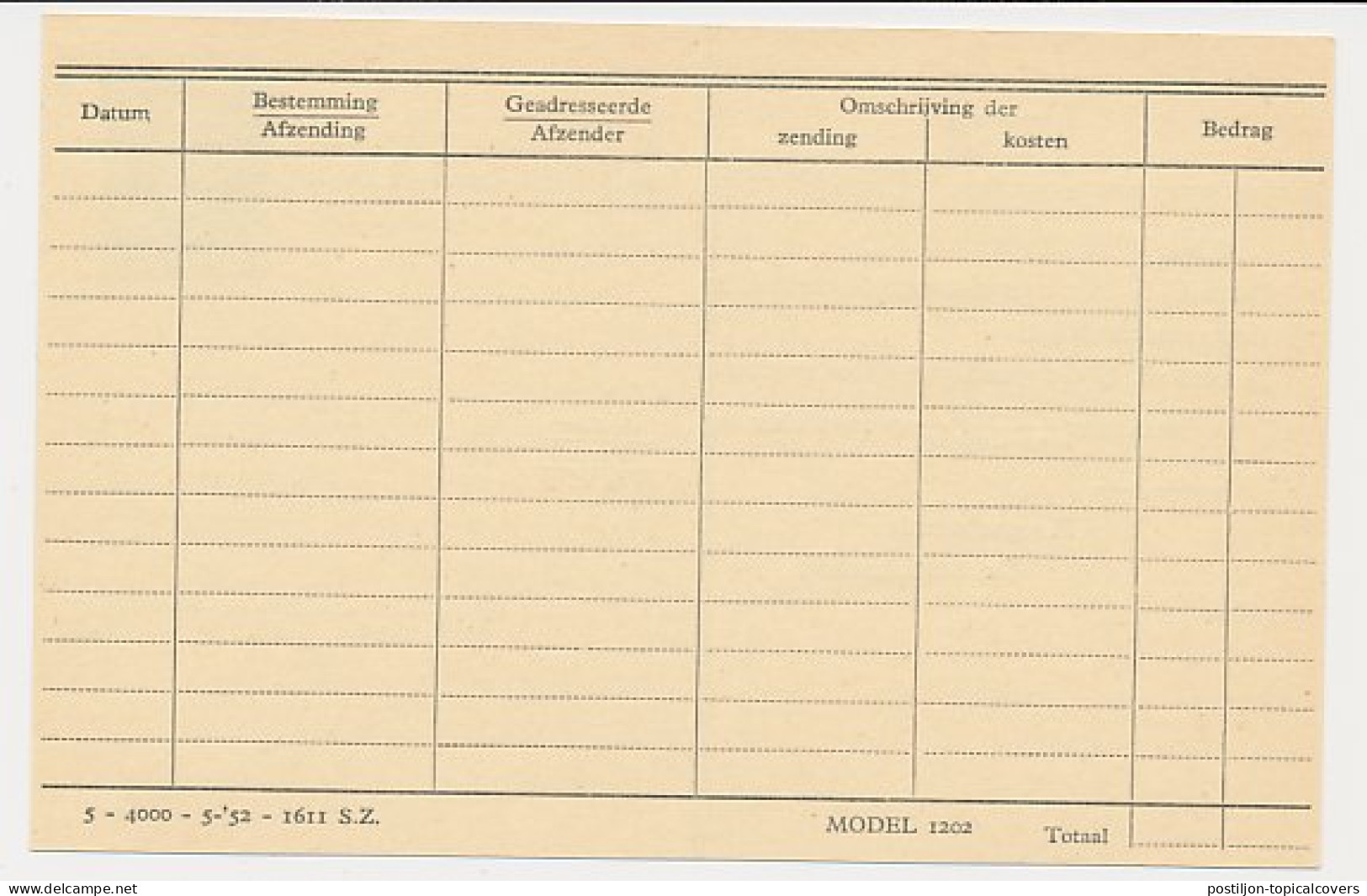 Spoorwegbriefkaart G. NS300 M - Postal Stationery